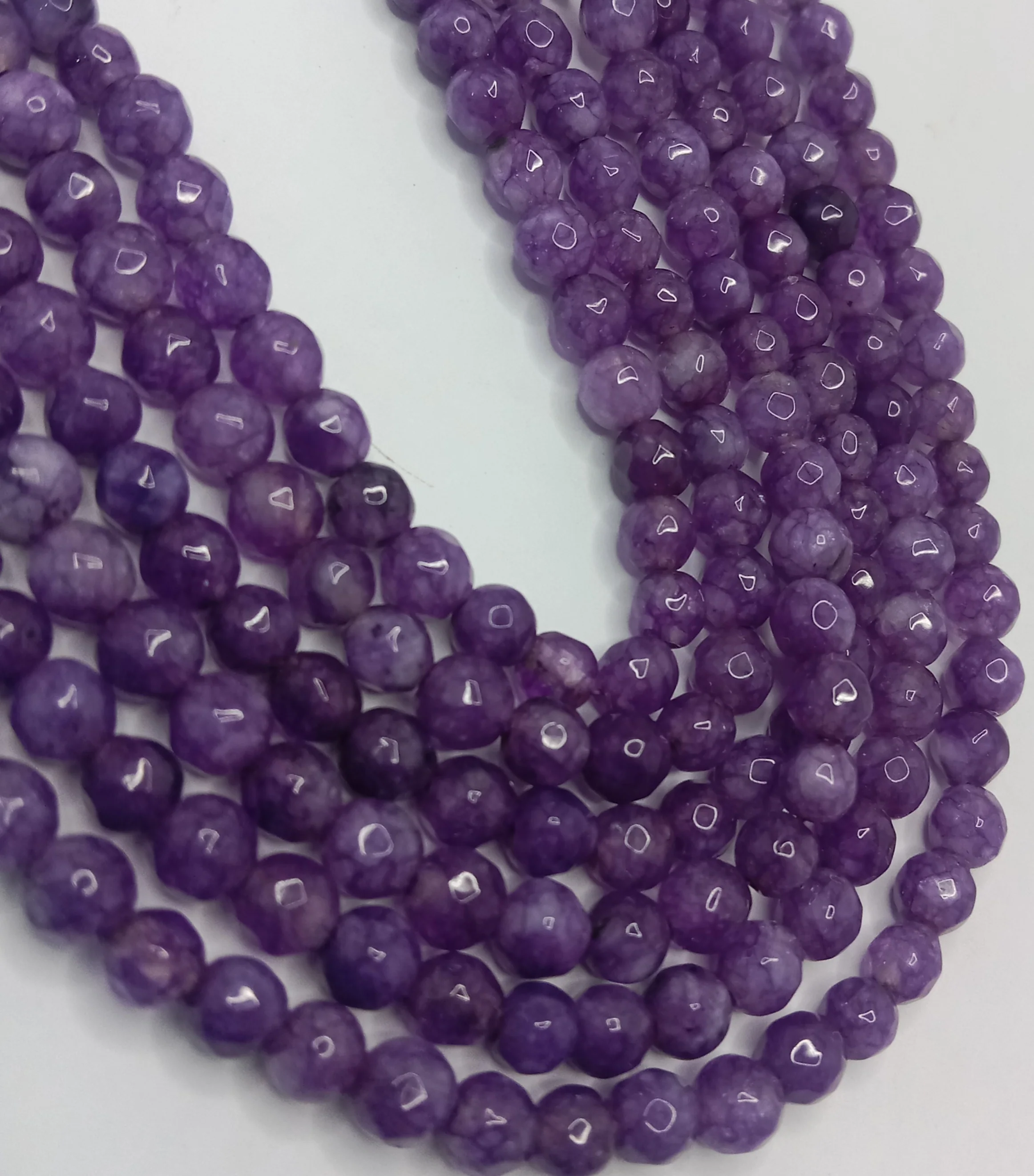 Dark purple High Quality agate Round Beads 4mm 1 string