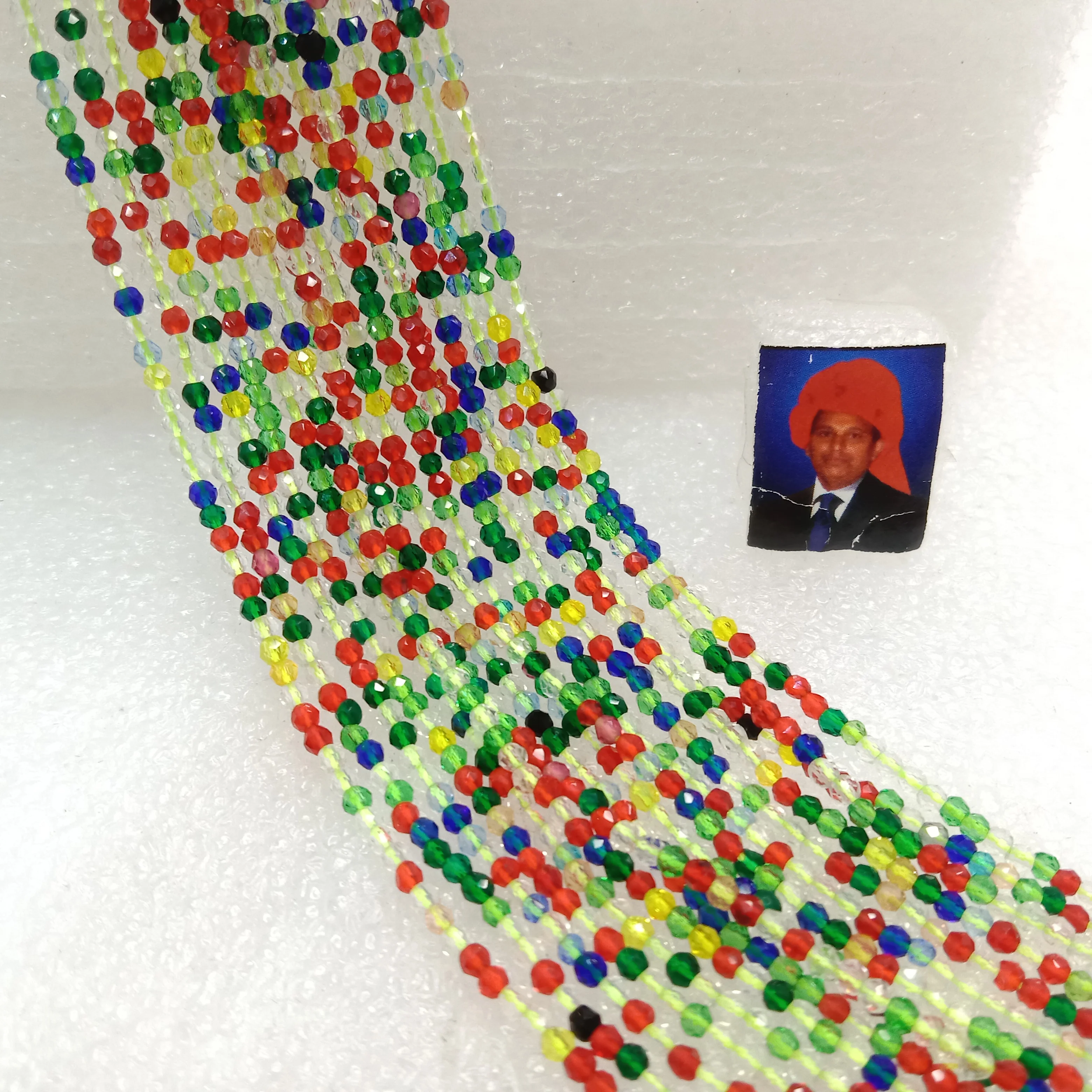 high quality multi colour shade hydro beads 2mm 1 string