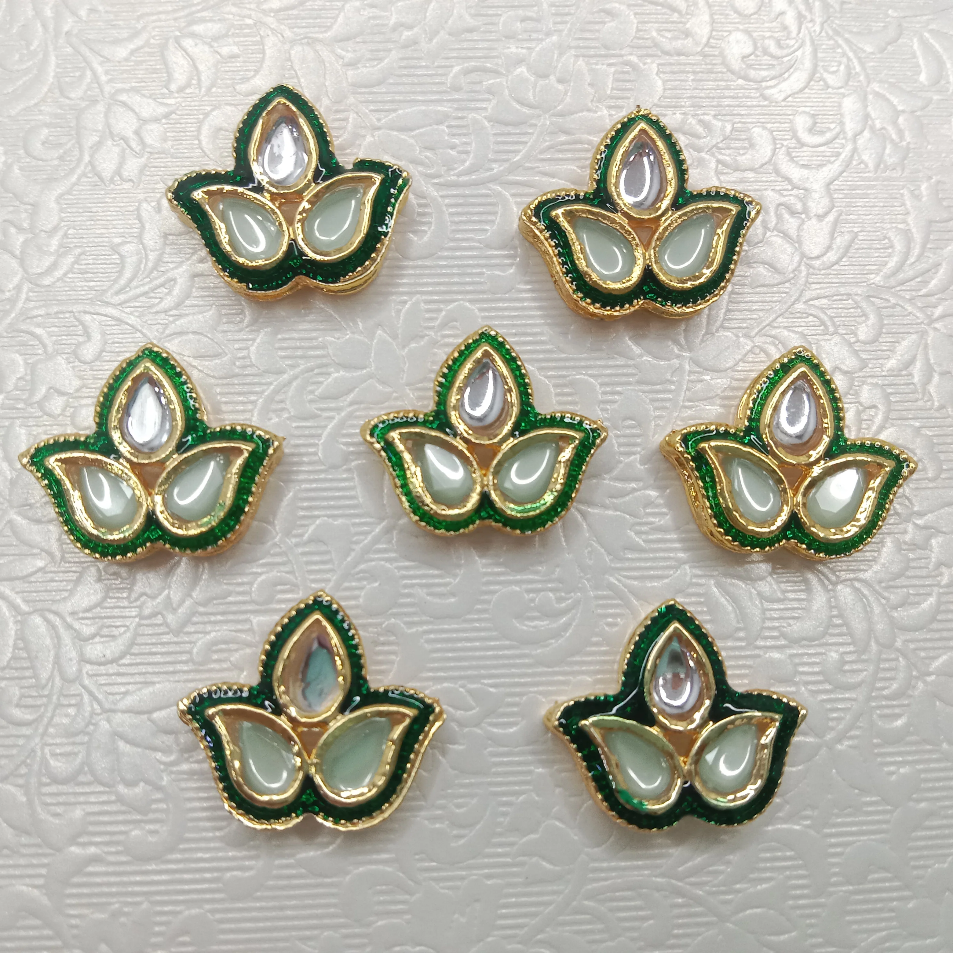 Meenakari kundan connectors 20pcs