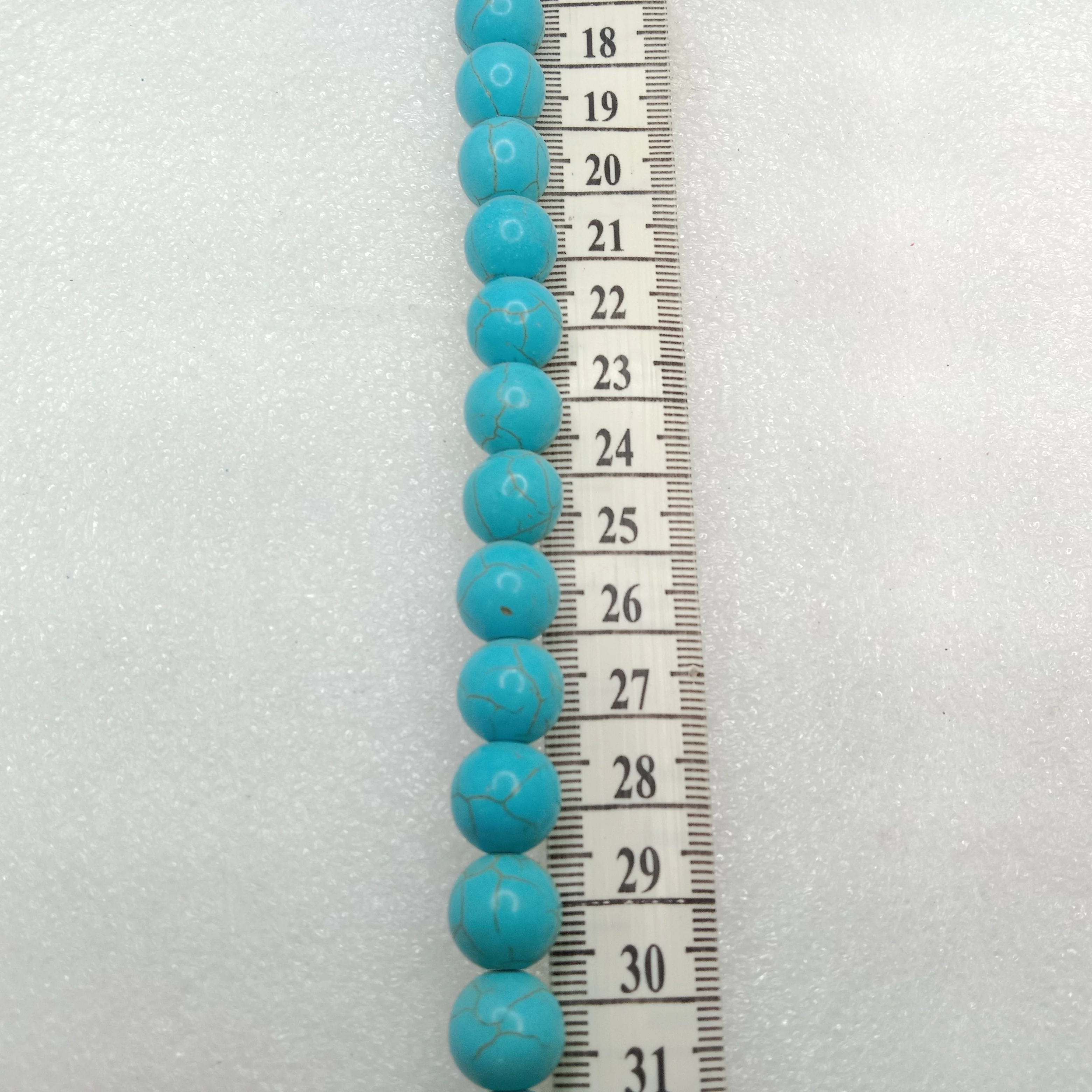 Small round shape turquoise beads 1 string