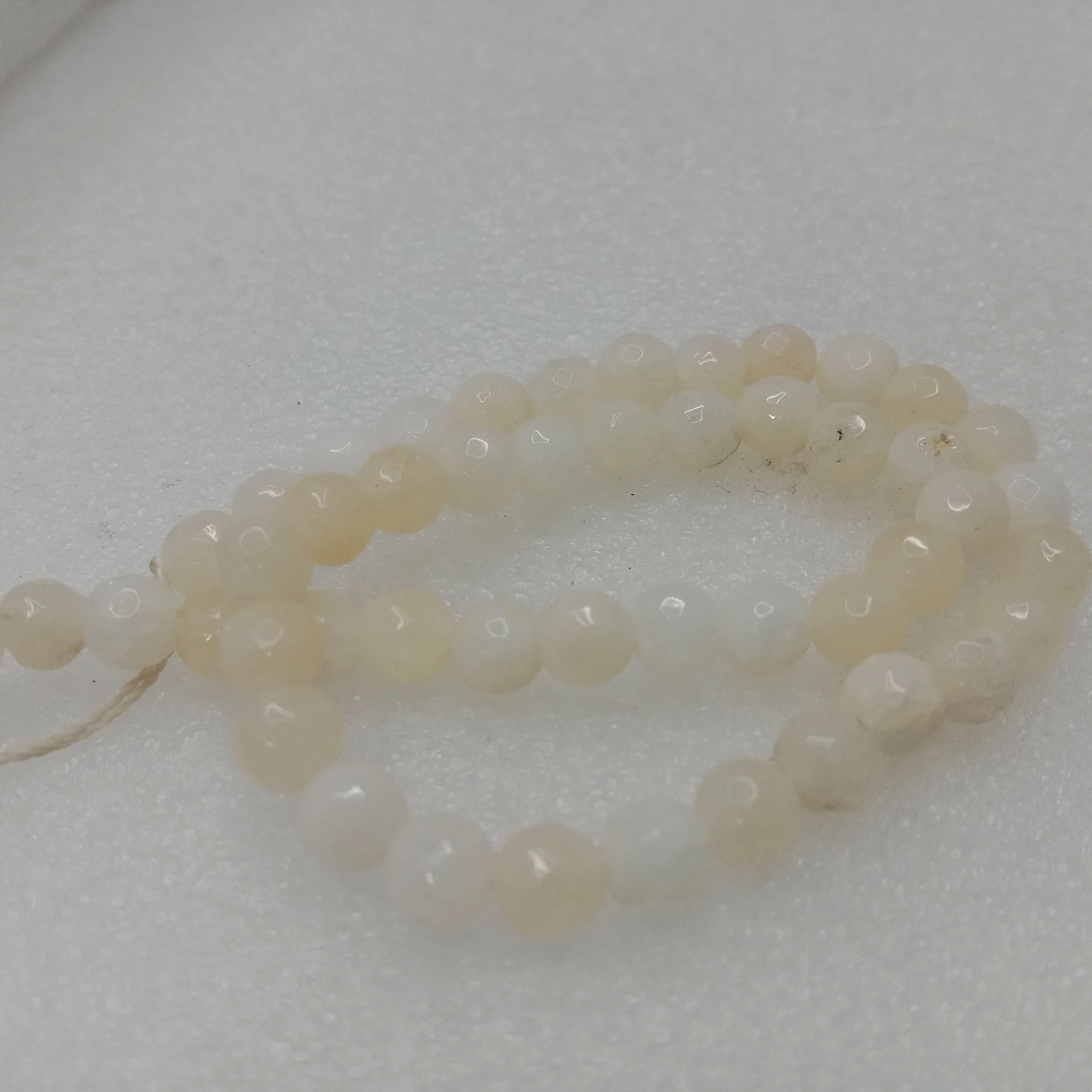 Off white High Quality agate Round Beads 6mm 1 string(60pcs)