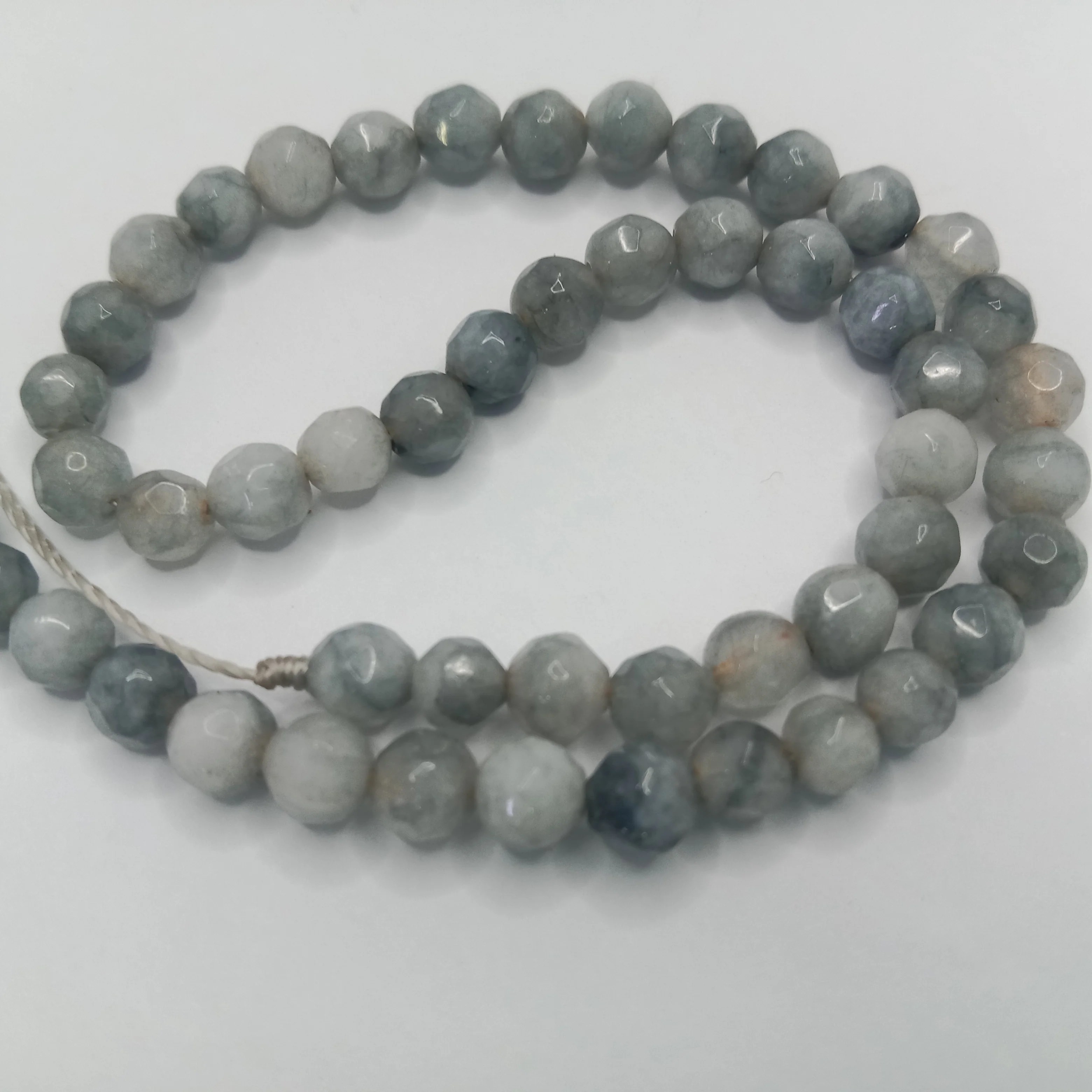 Shaded Grey High Qualityagate Round Beads 4mm 1 string