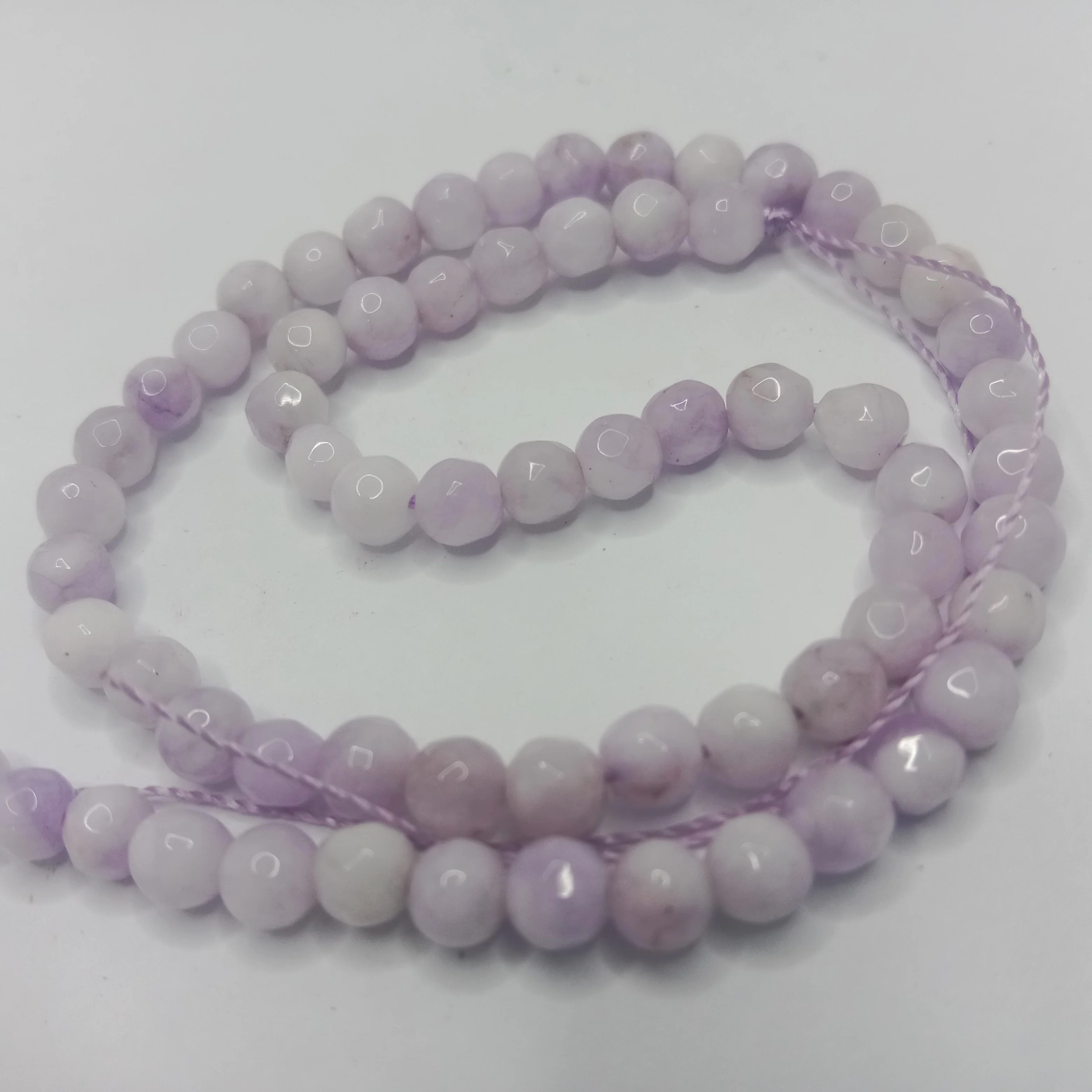 Sea purple High Quality agate Round Beads 4mm 1 string