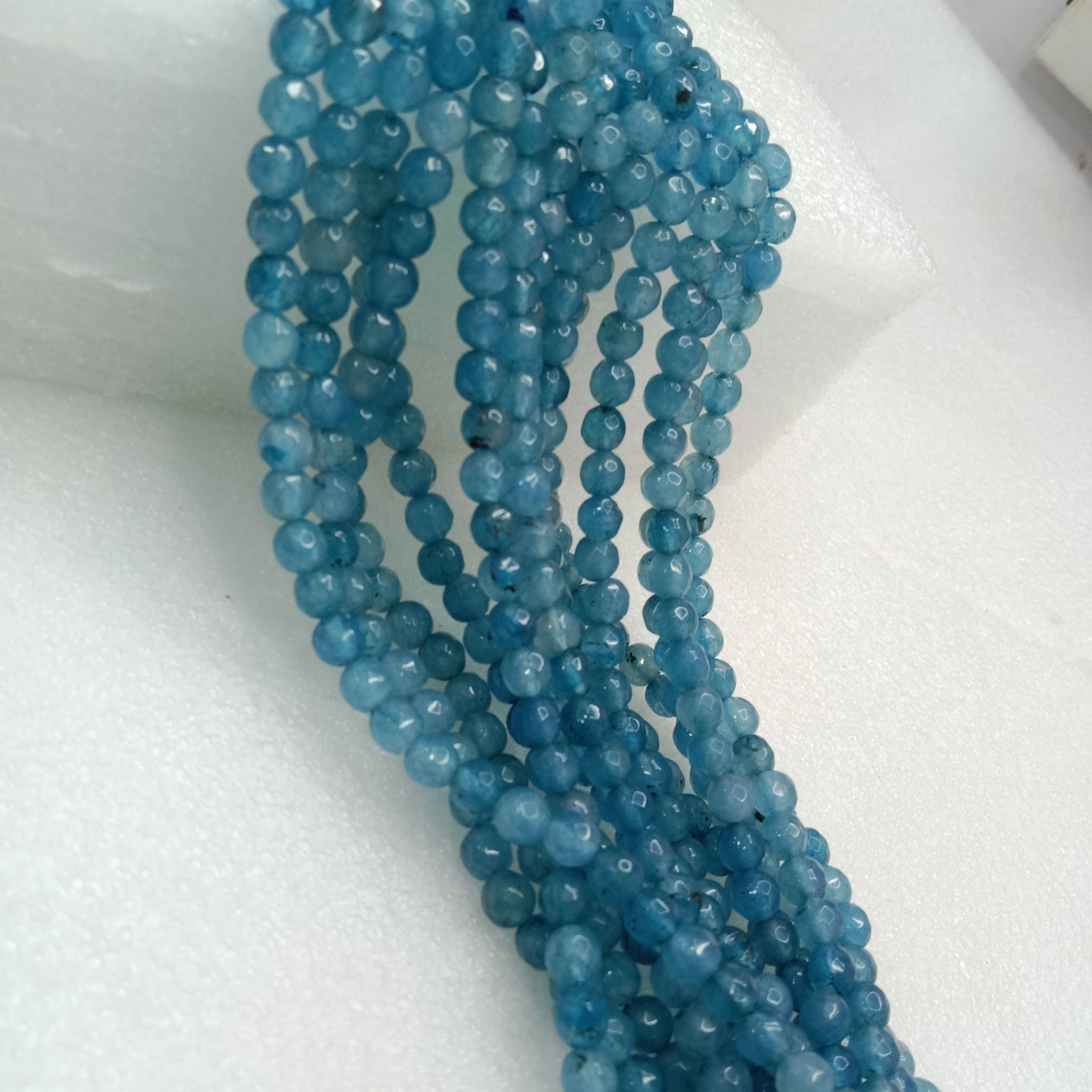Aqua blue High Quality agate Round Beads 6mm 1 string(60pcs)