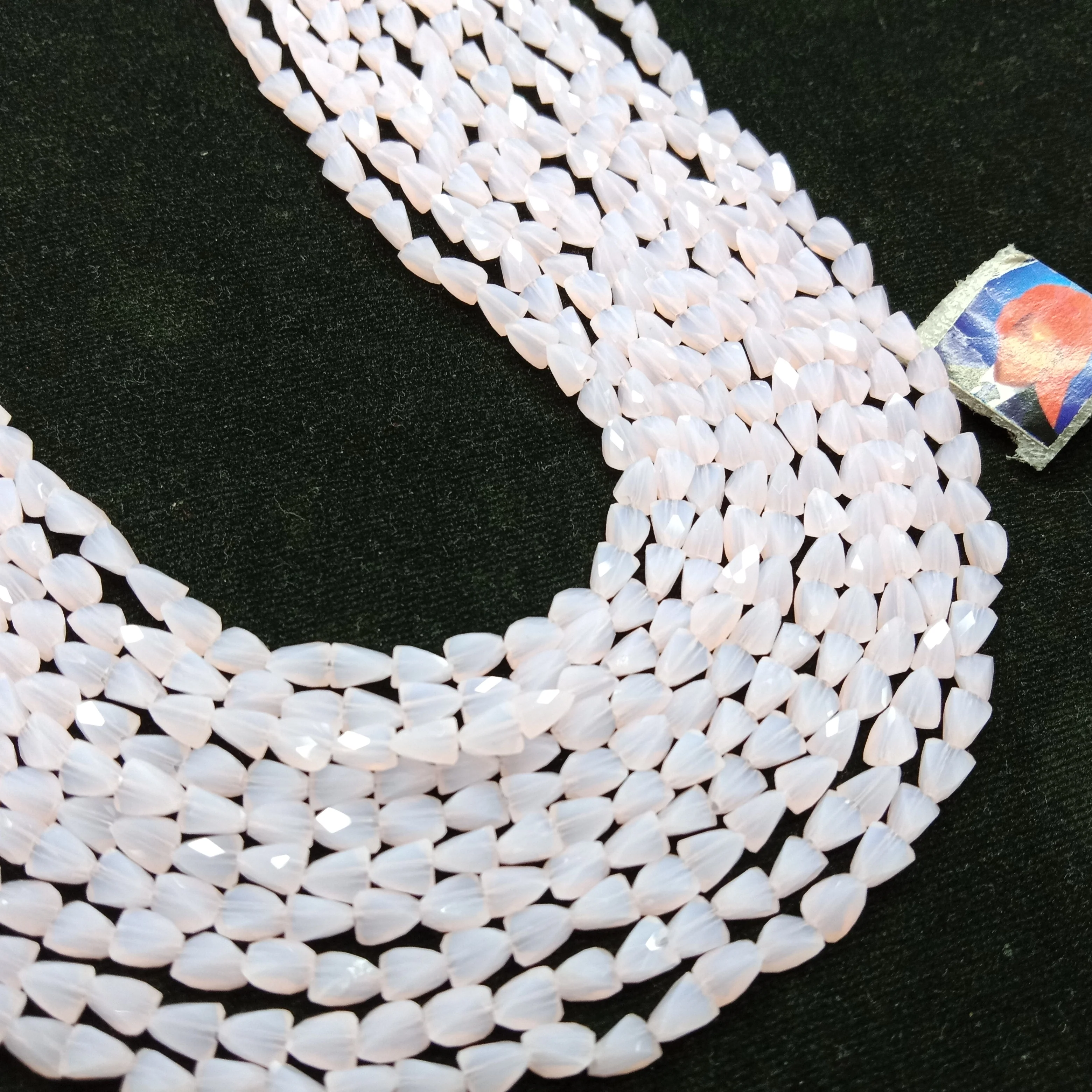 high quality light pink xcut crystal beads 6mm 1 string