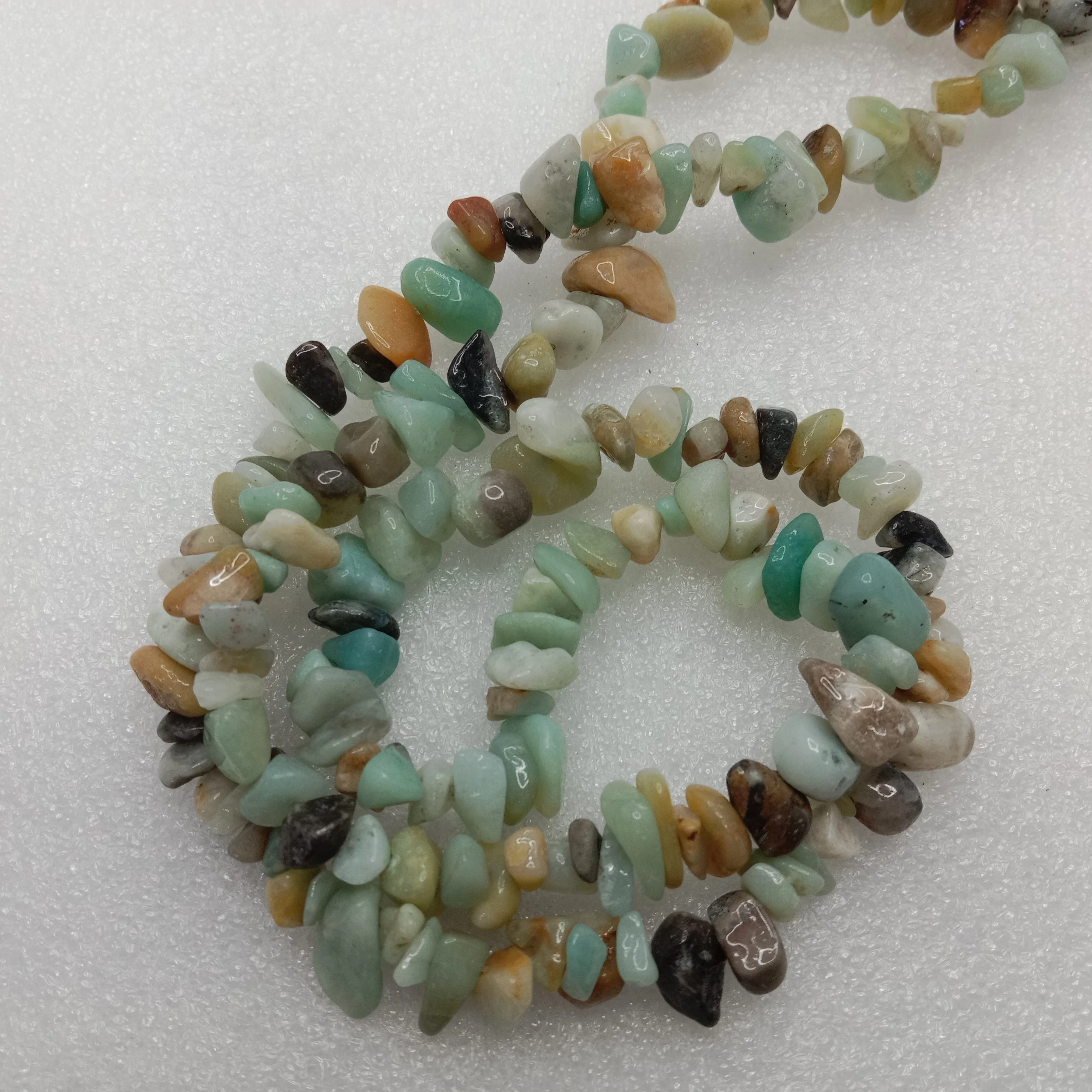 Amazonit  Uncut stone beads 1 string