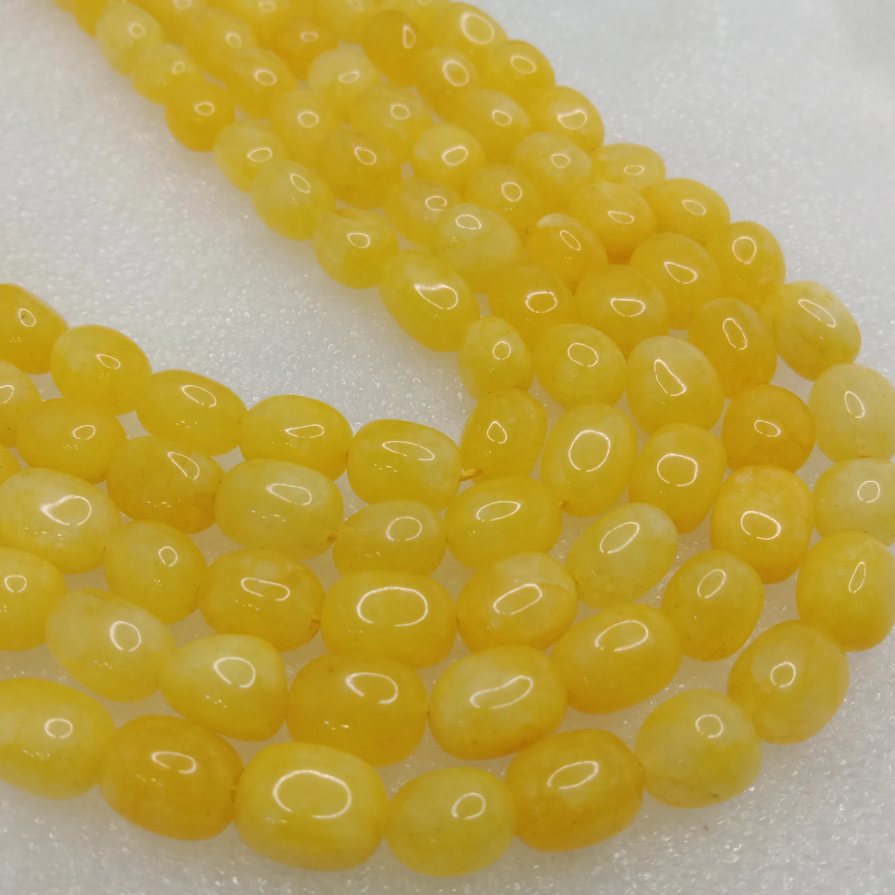 Topaz High quality tumble stone beads 1 string 8x11mm