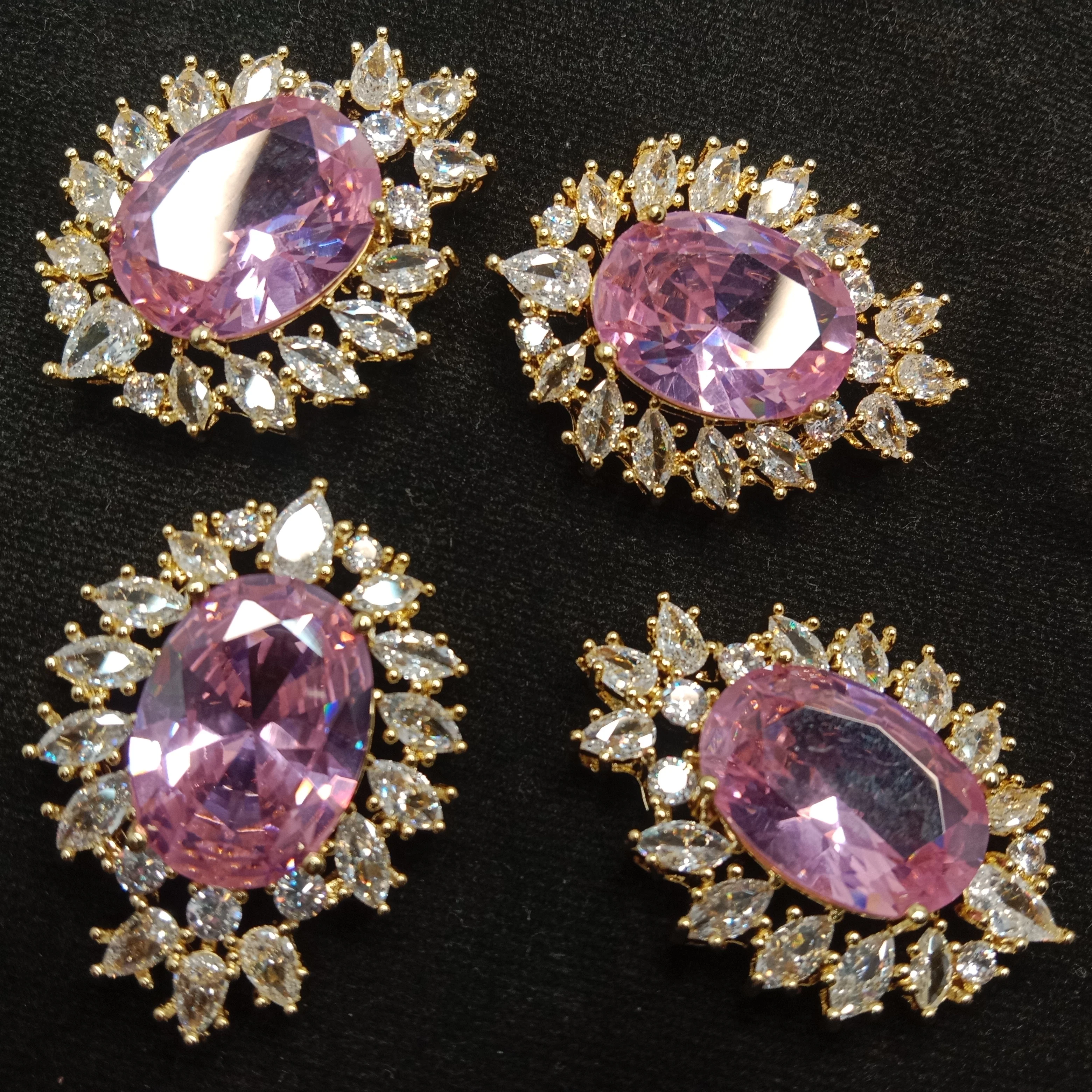 High quality pink colour AD connectors 35mm(2pcs)