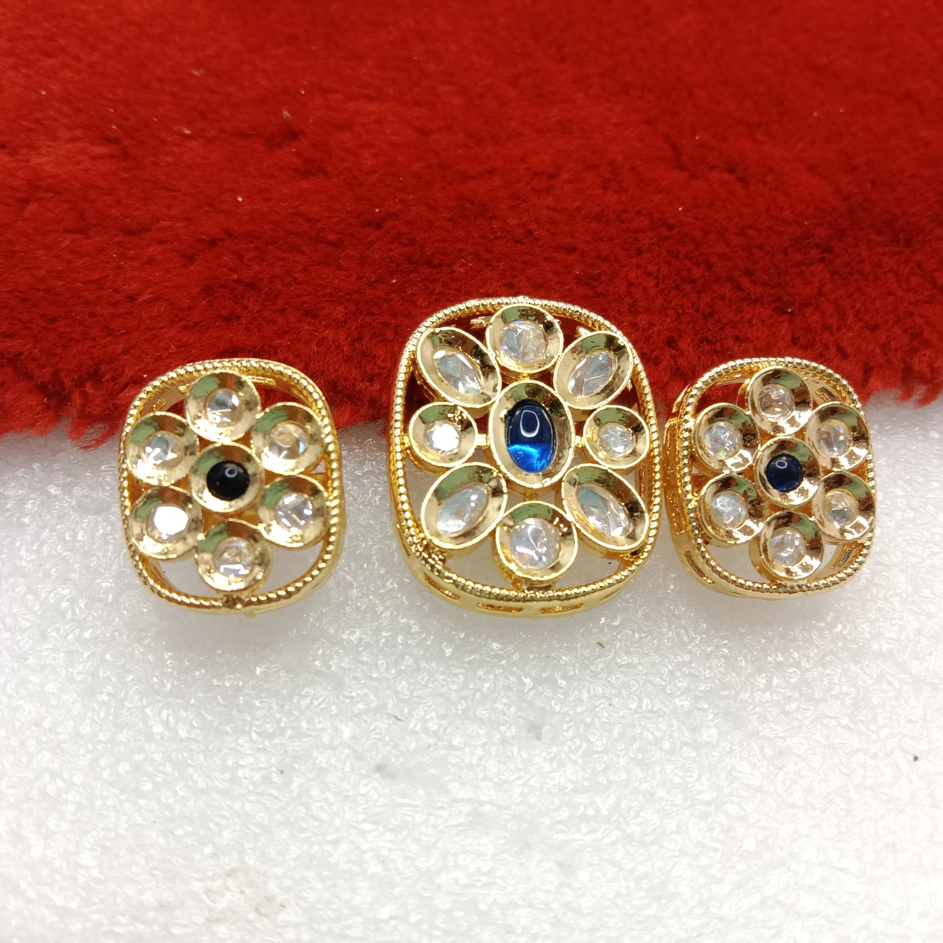 Dark blue(1set) high quality kundan pendant set  26mm(2cm)