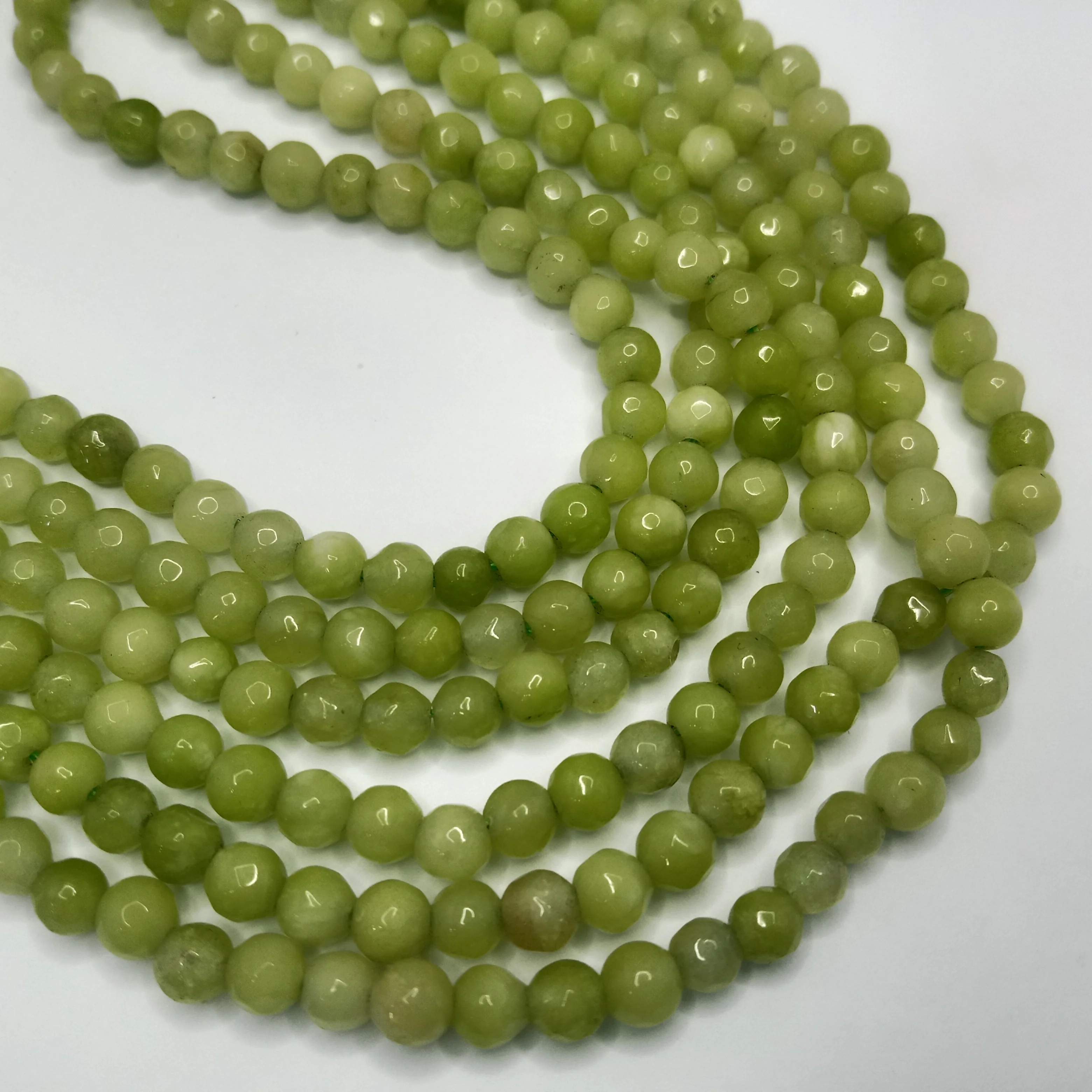 Shaded Green High Qualityagate Round Beads 4mm 1 string