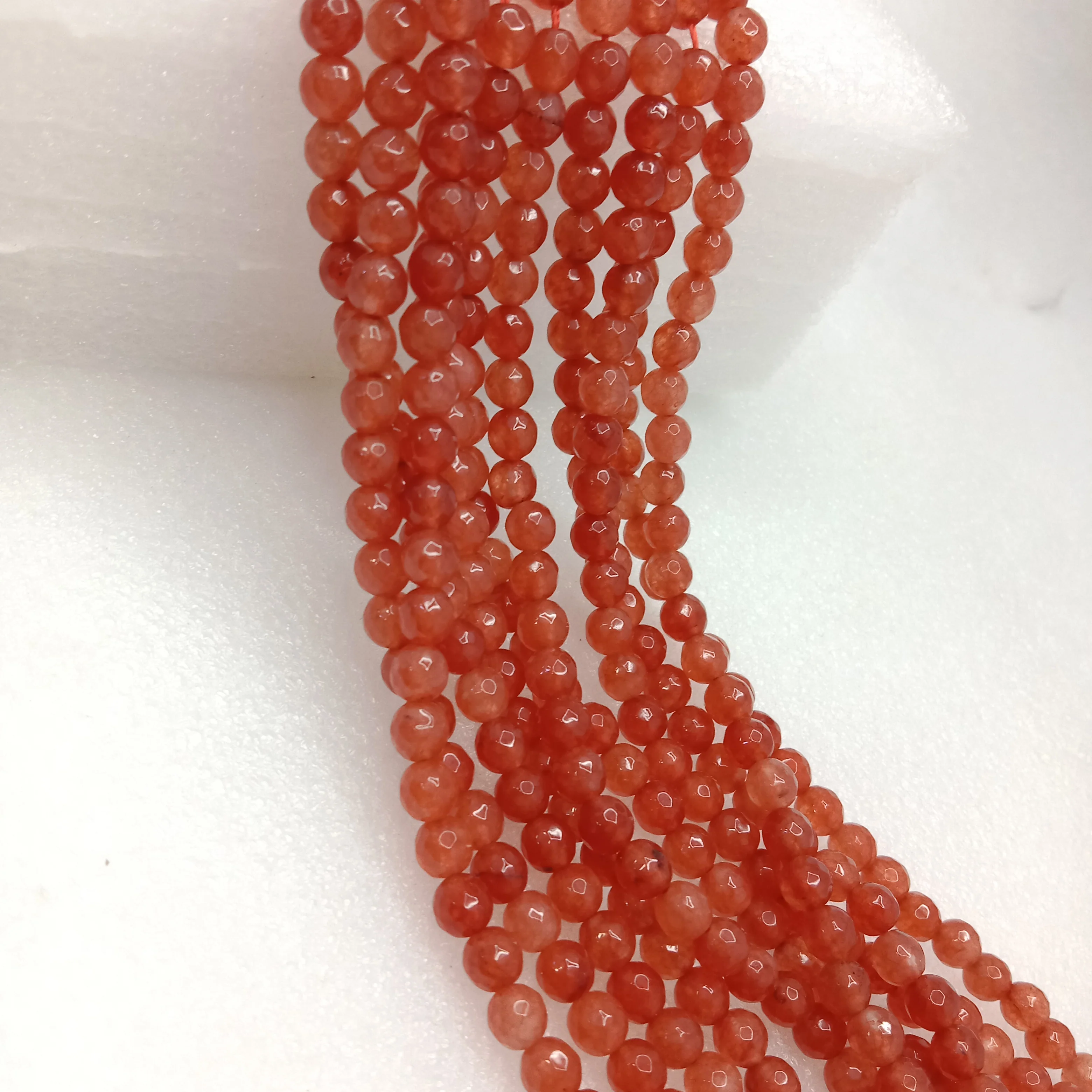 Orange High Quality agate Round Beads 6mm 1 string(60pcs)