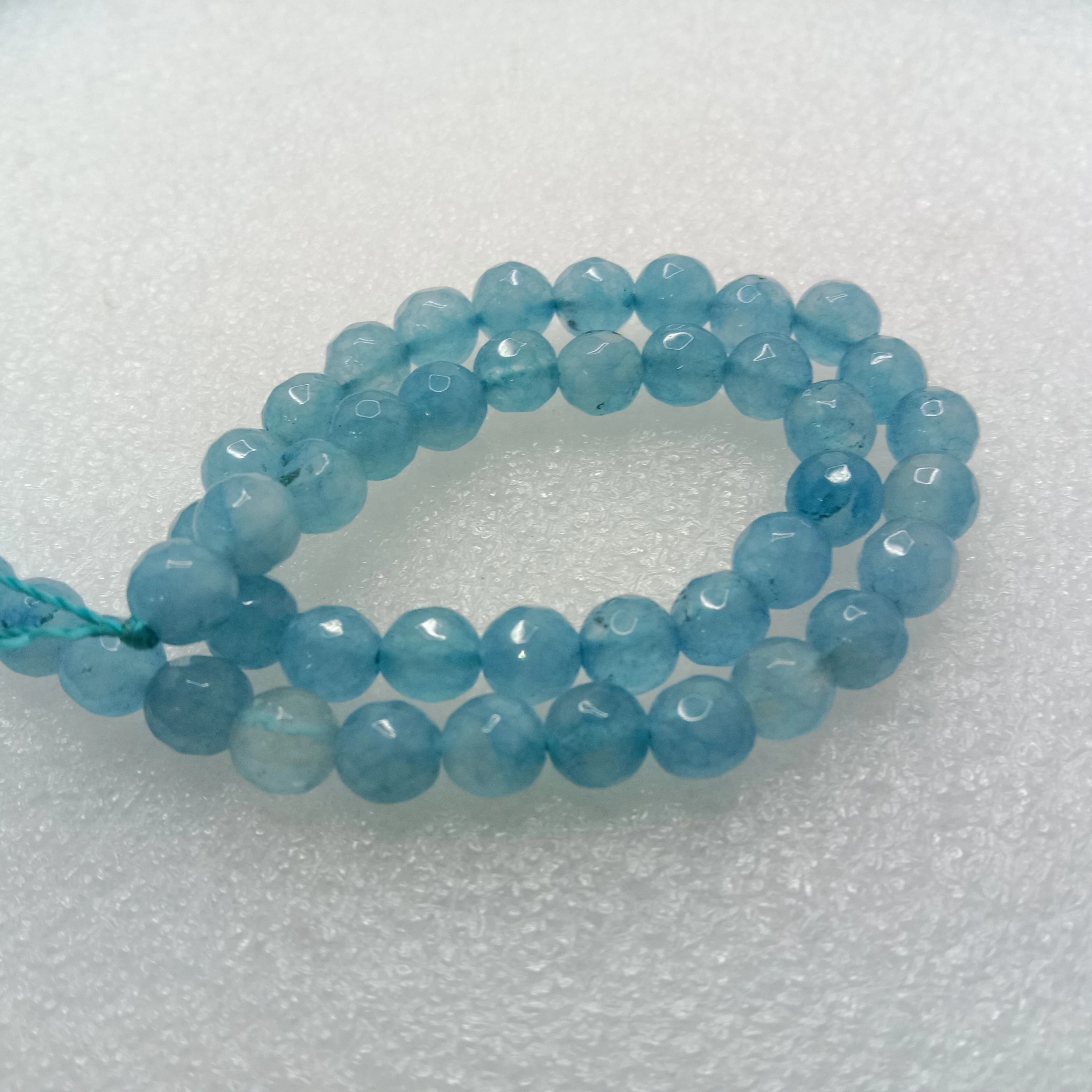 Sea blue High Quality agate Round Beads 6mm 1 string(60pcs)