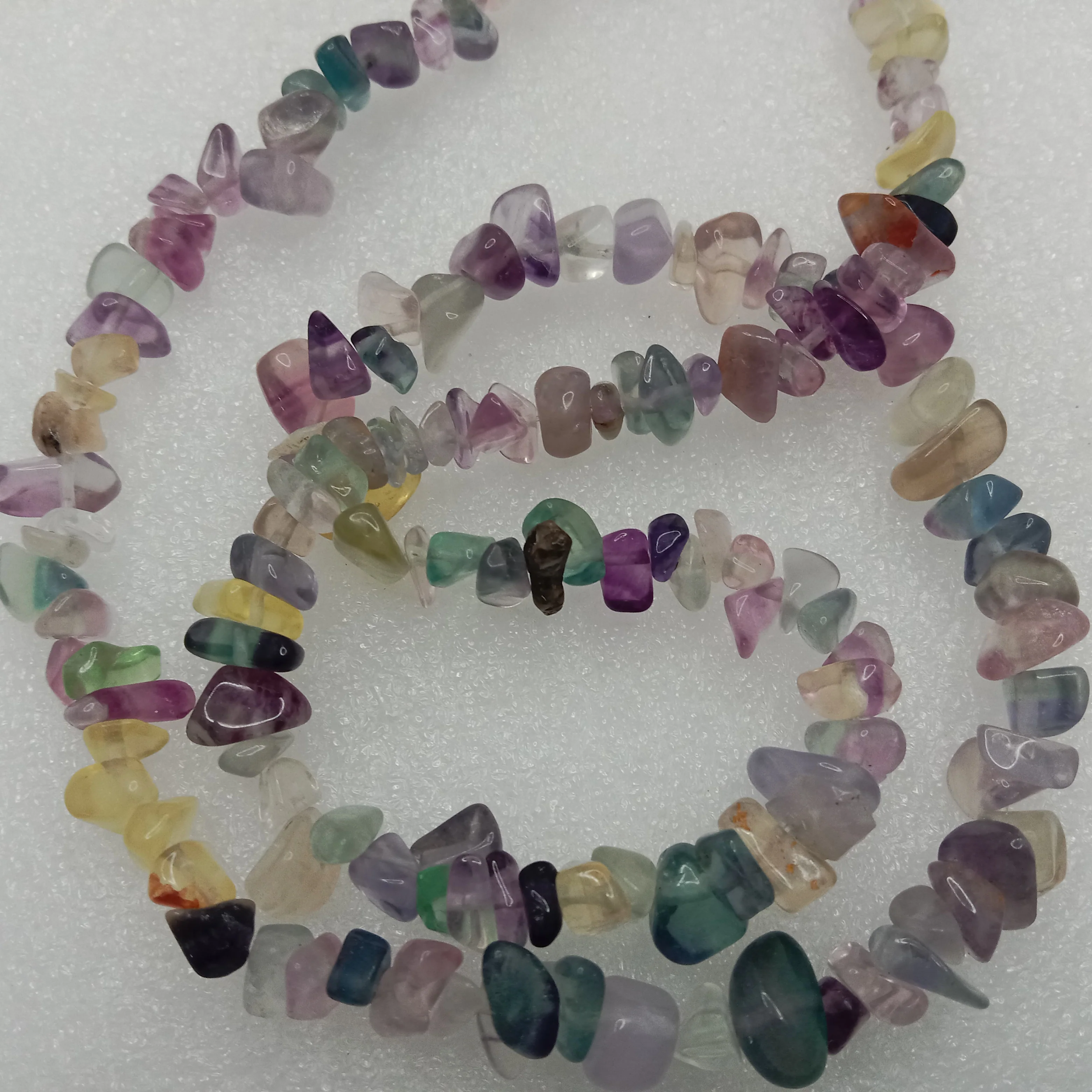 Natural stone Uncut stone beads 1 string