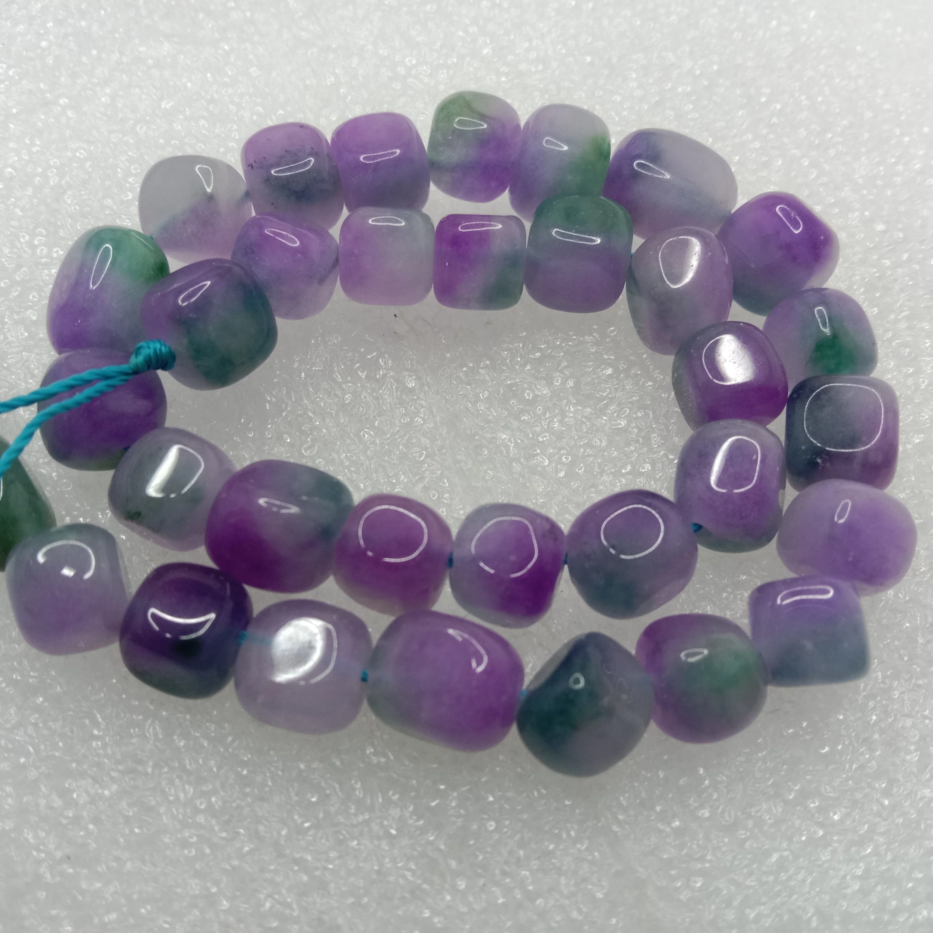 Nephrite High quality tumble stone beads 1 string