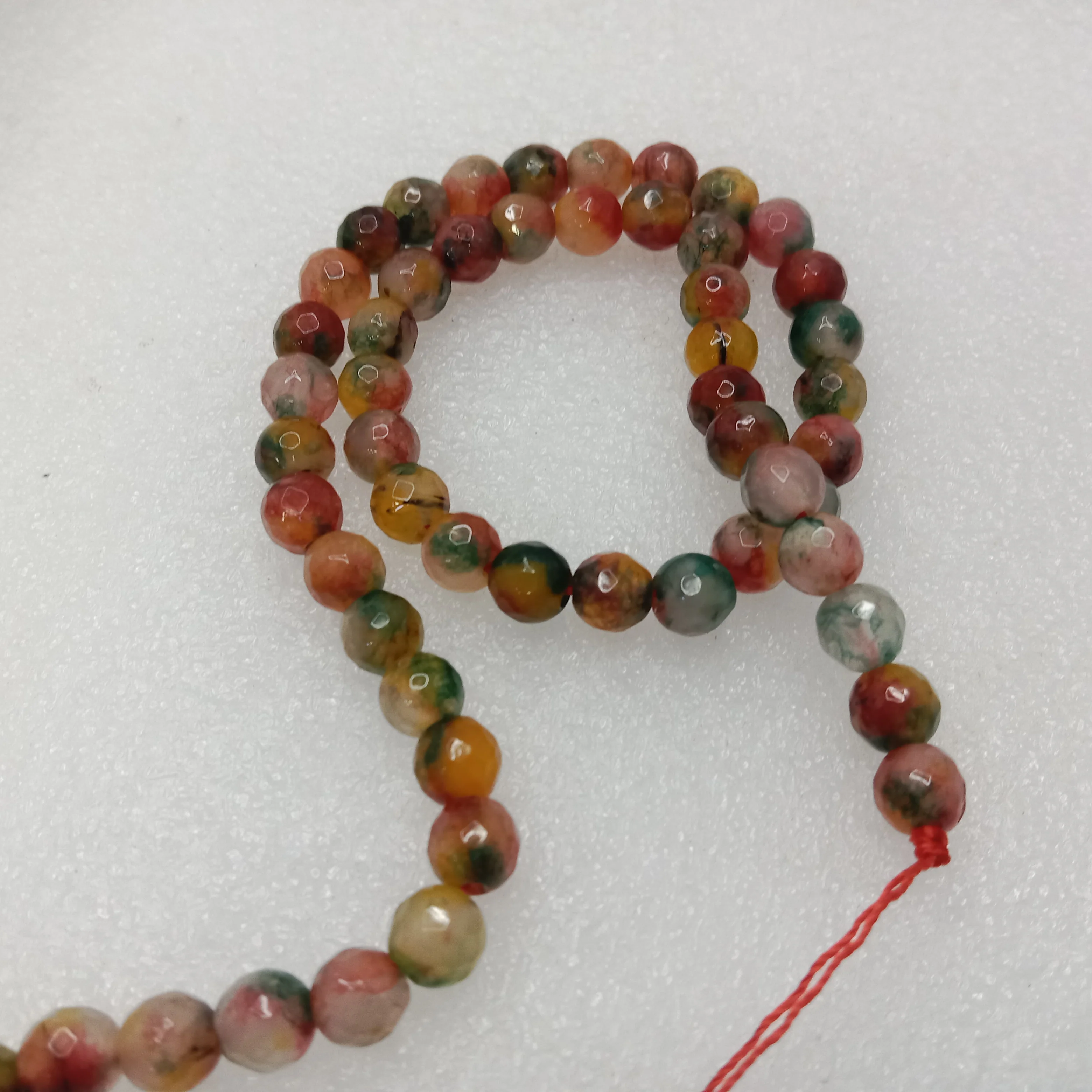 Multi colour High Quality agate Round Beads 6mm 1 string(60pcs)
