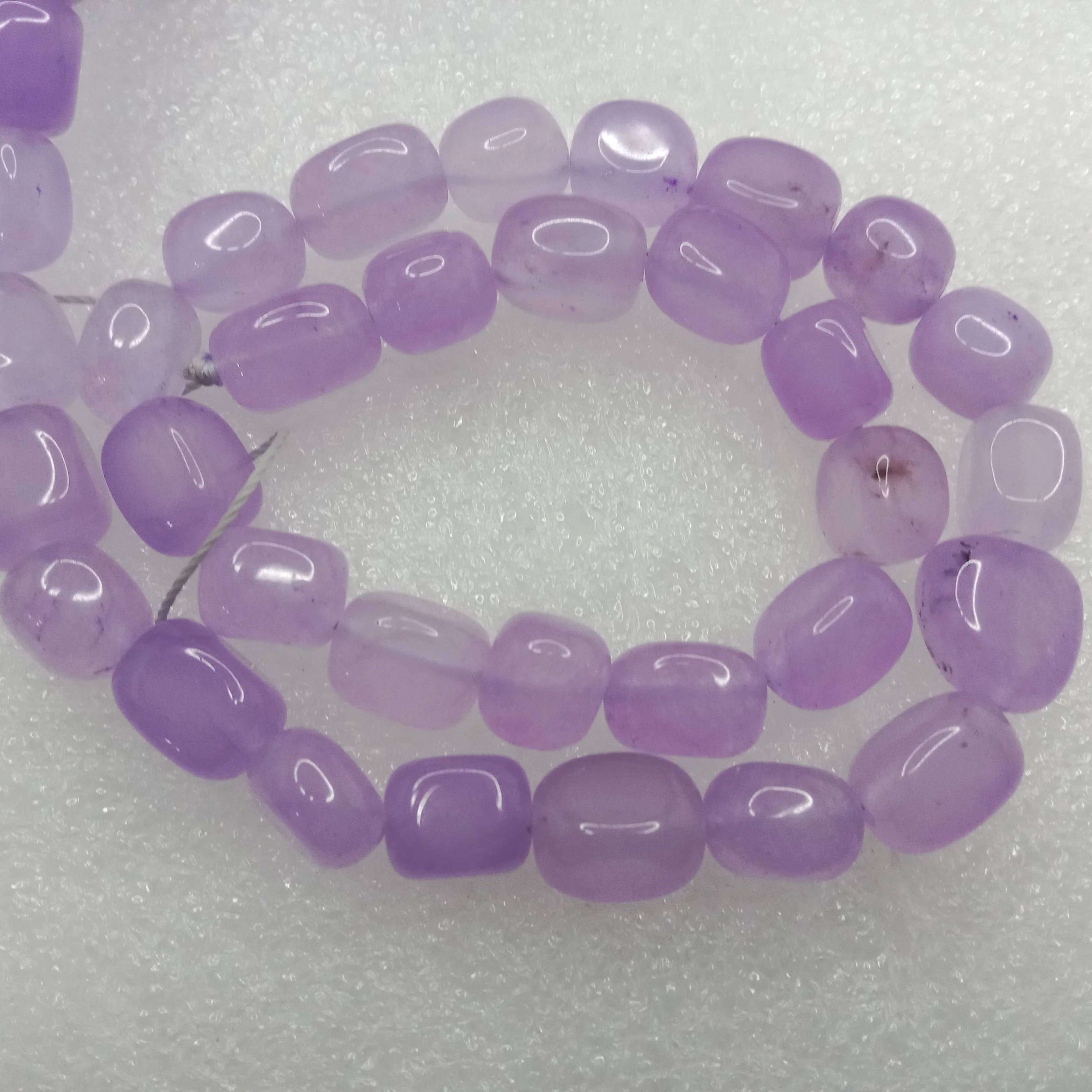 Lavender jade High quality tumble stone beads 1 string