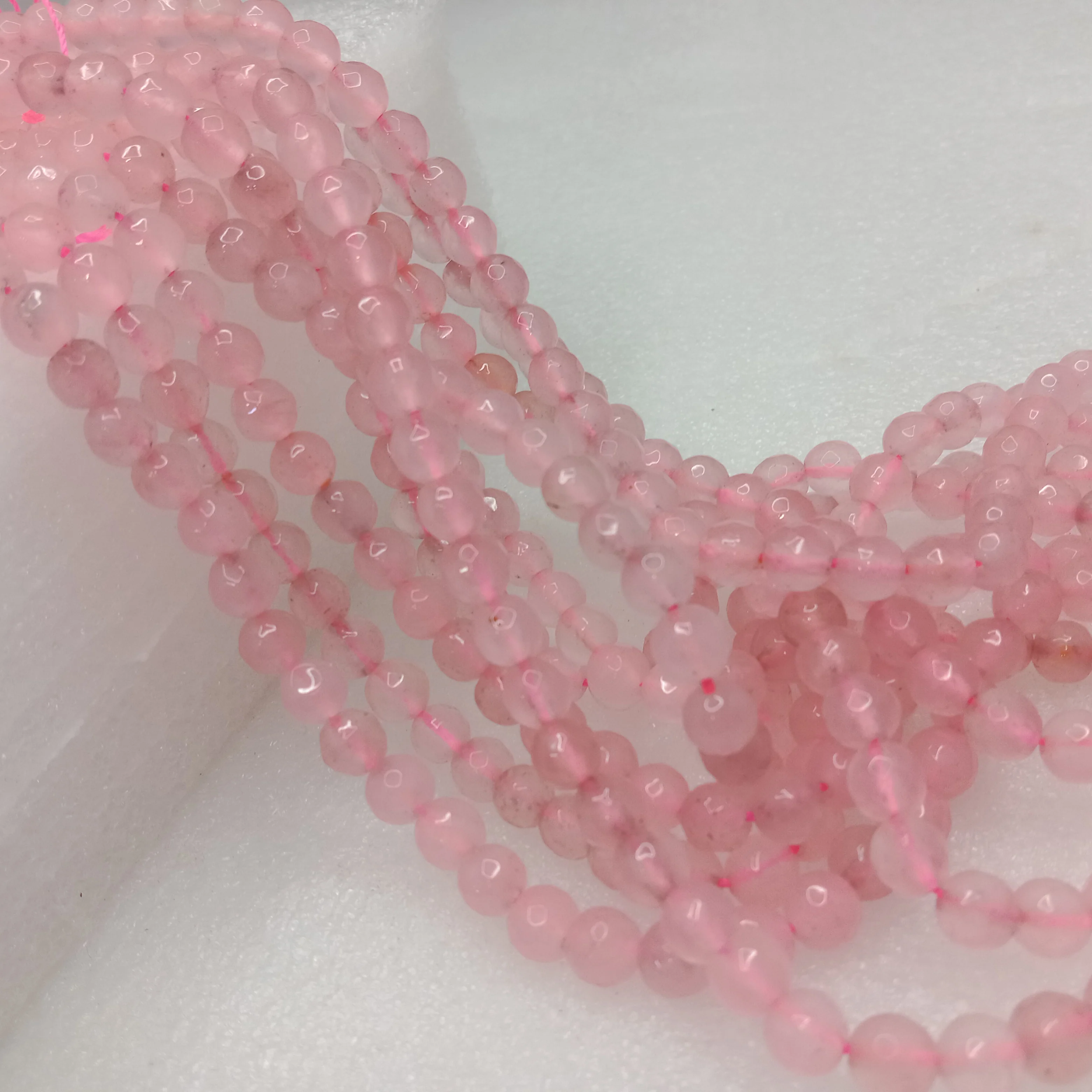Sea pink High Quality agate Round Beads 6mm 1 string(60pcs)