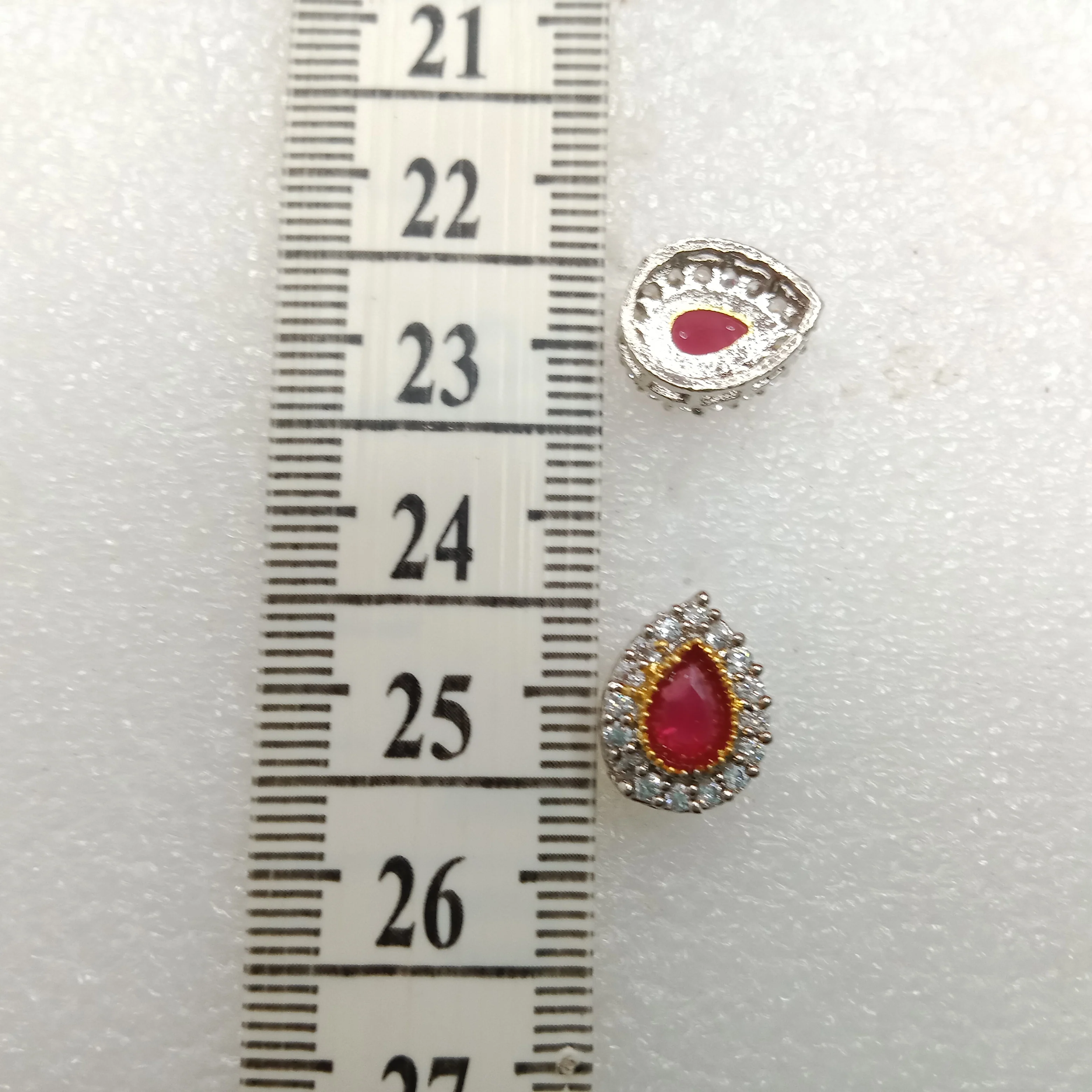 Red drop shape (10pcs) high quality AD connectors (14mm)(2cm)