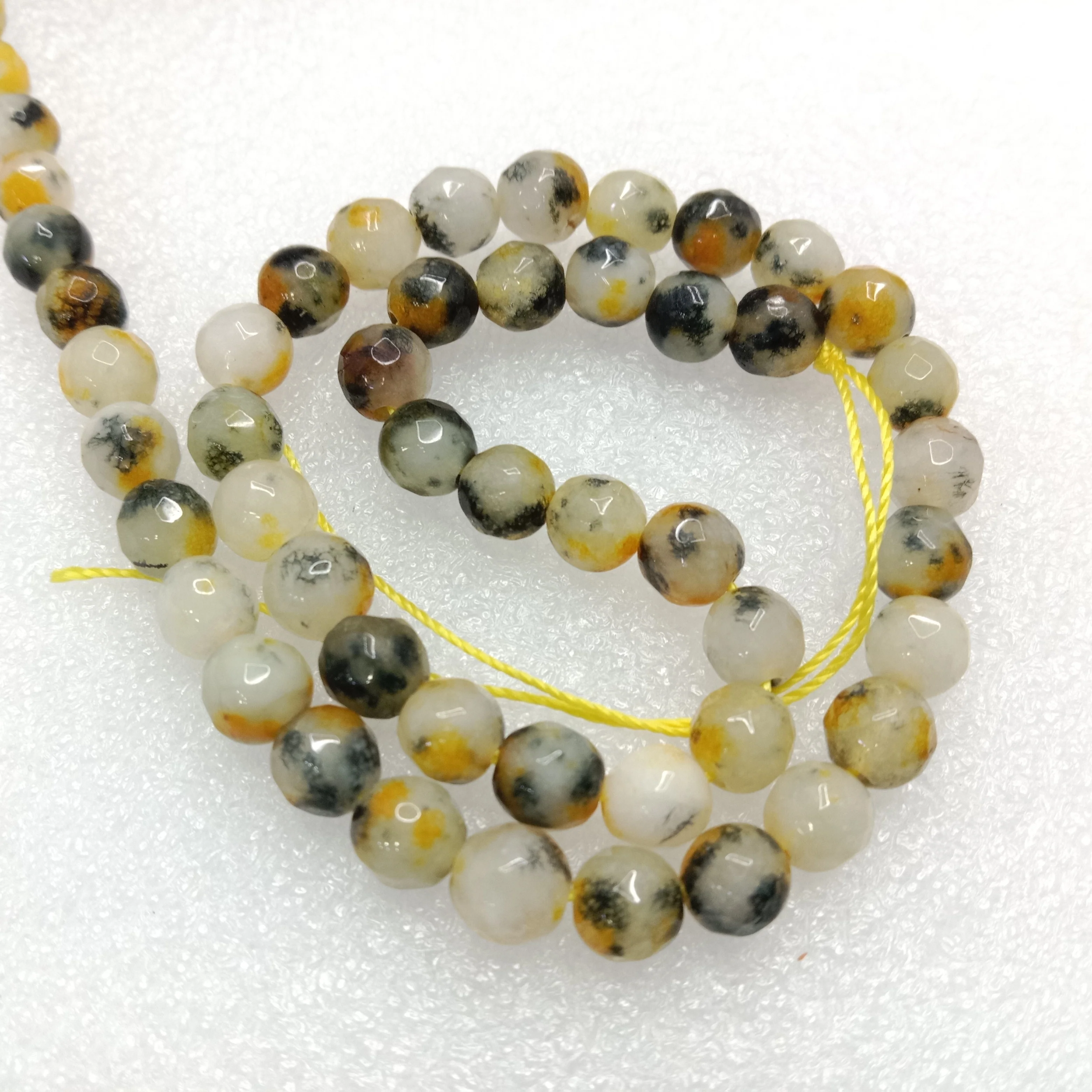 Mix shaded colour High Quality agate Round Beads 6mm 1 string(60pcs