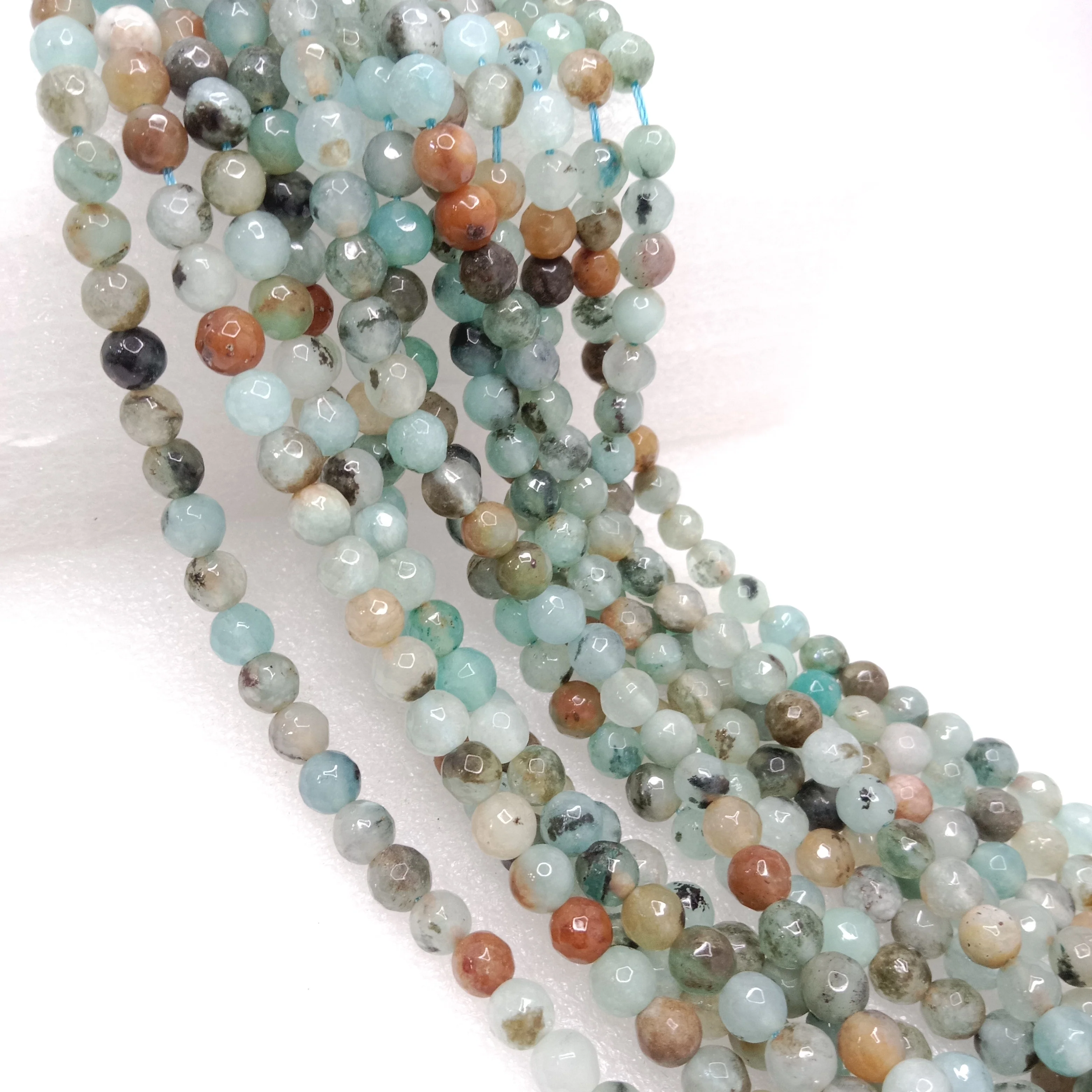 Mint mix colour High Quality agate Round Beads 6mm 1 string(60pcs)