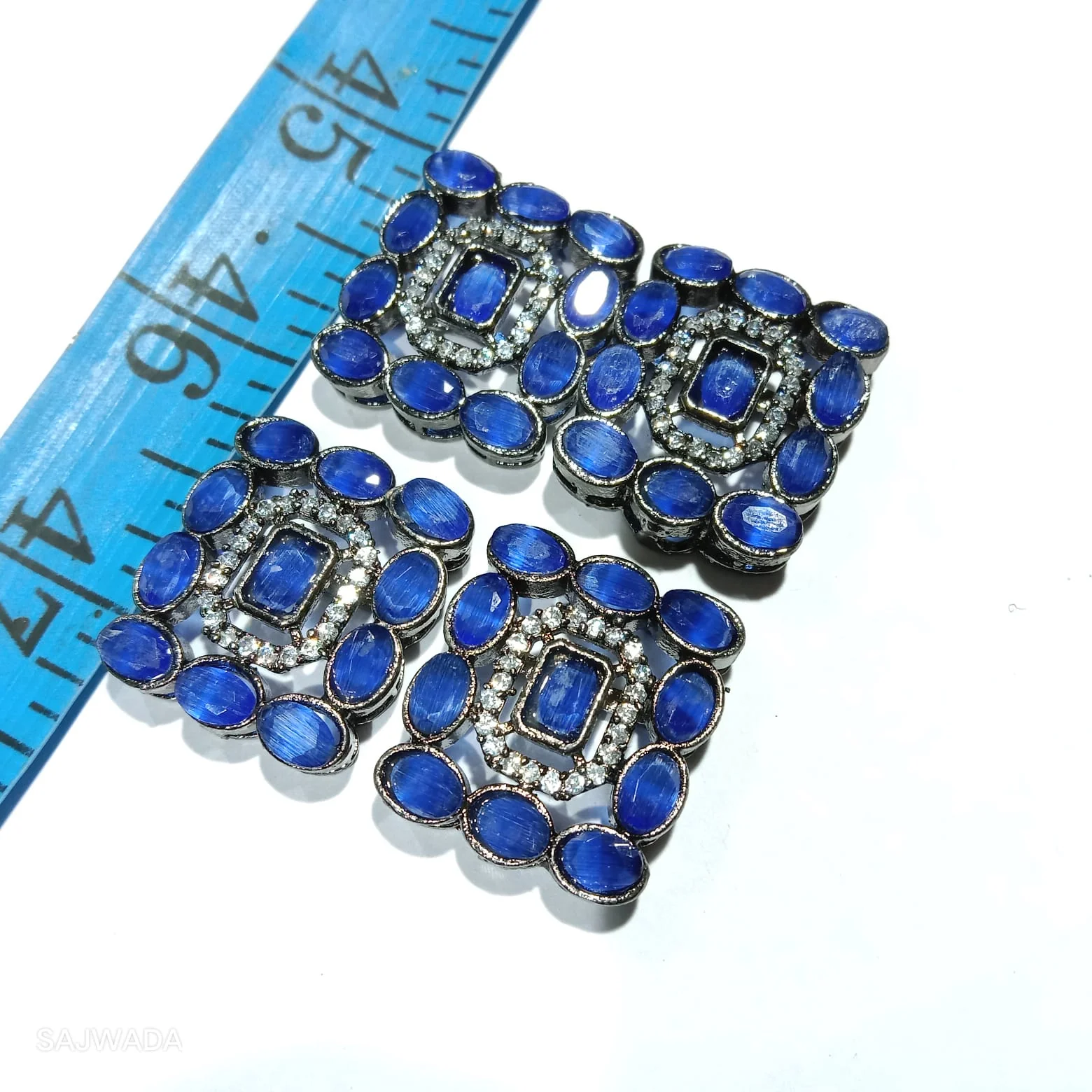 Dark blue square shape (4pcs)high quality AD connectors(5cm)