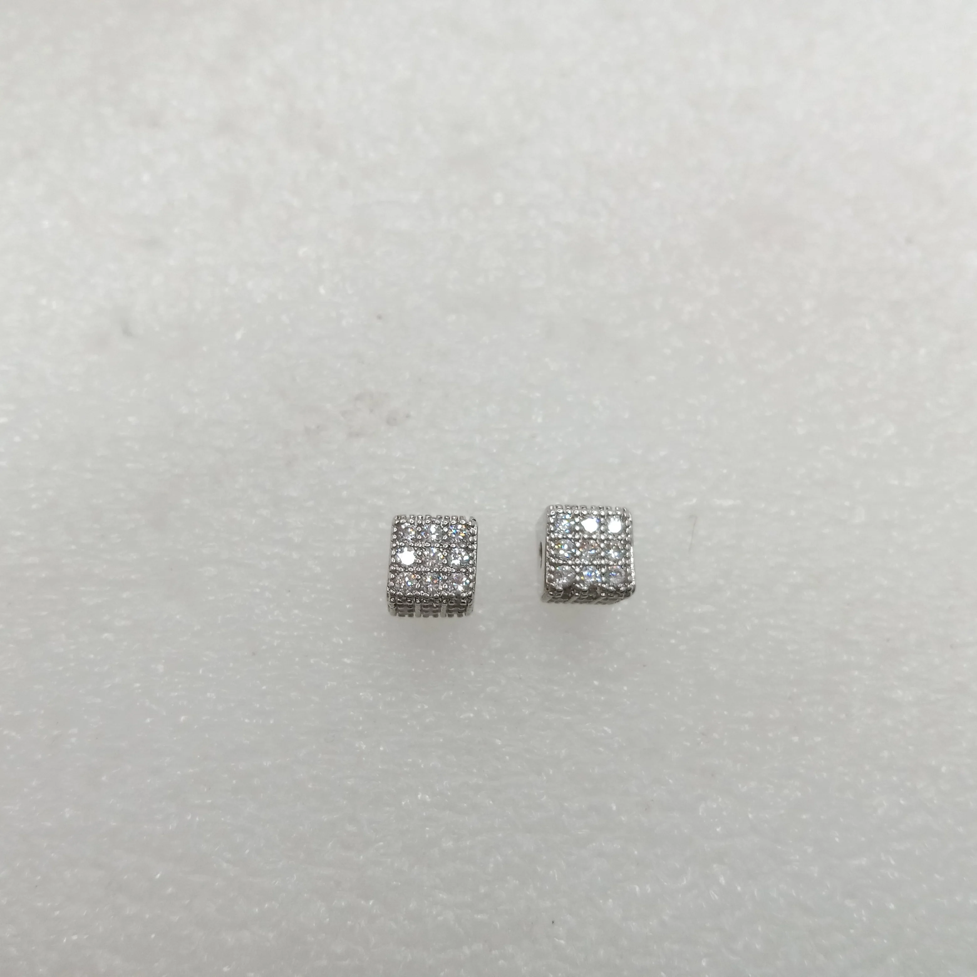 Sliver square shap(2pcs)high quality AD connectors(7mm)