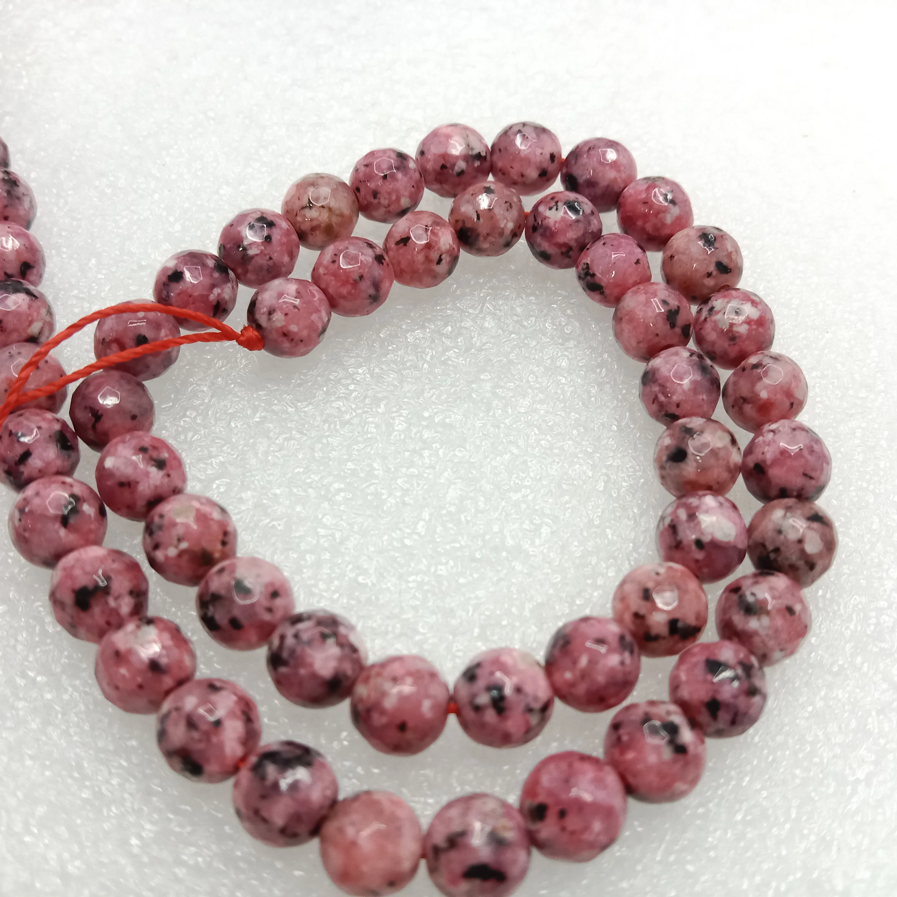 Pink turquoise High Quality agate Round Beads 6mm 1 string(60pcs)