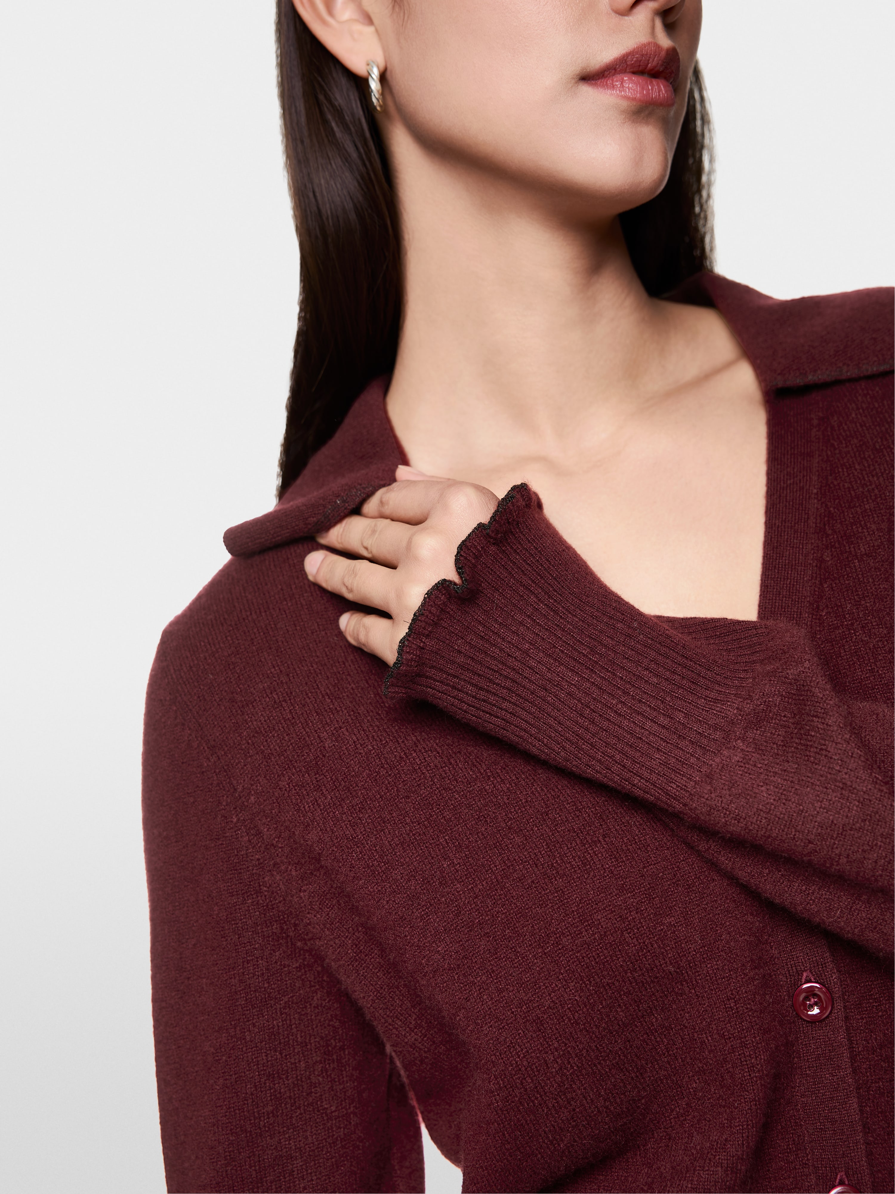 Marc Cain Cropped cashmere cardigan