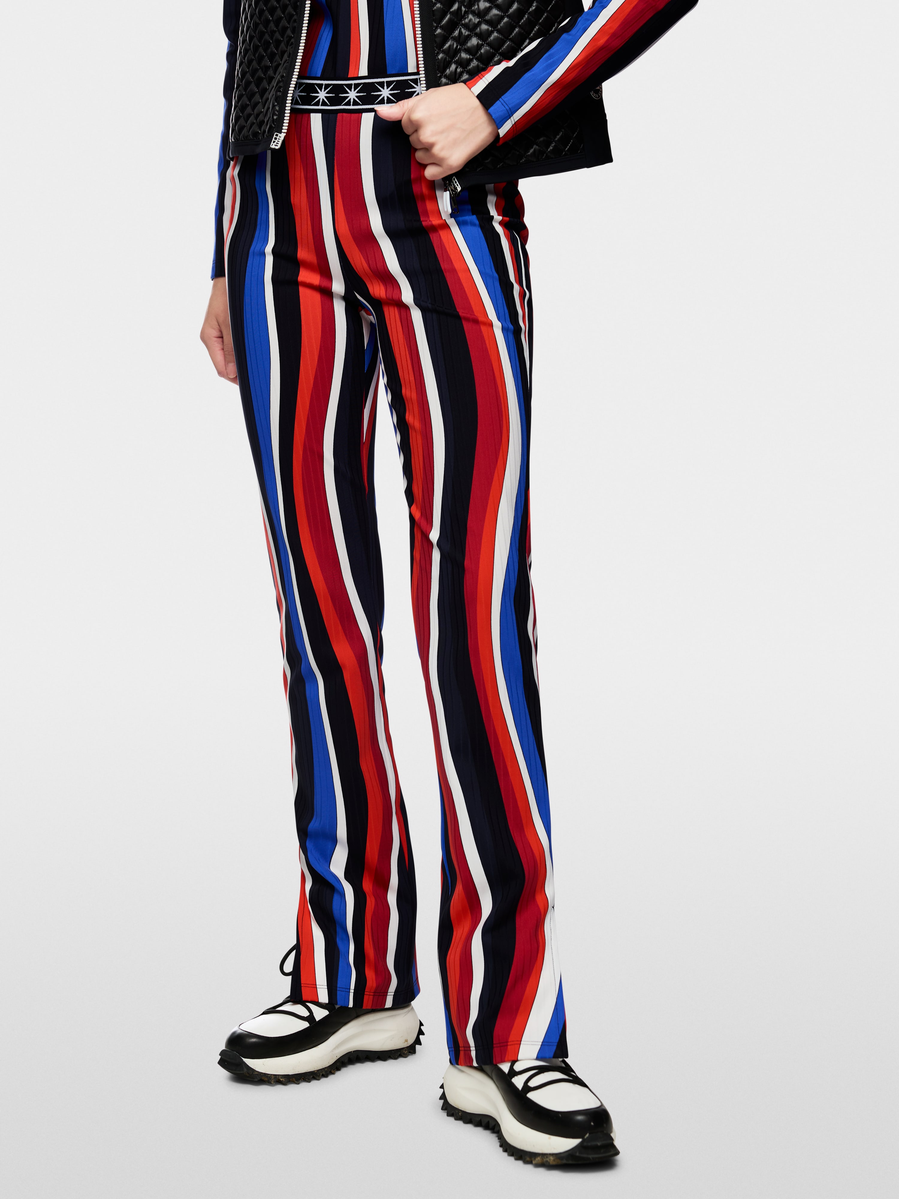 Marc Cain FATSA trousers in retro wave pattern