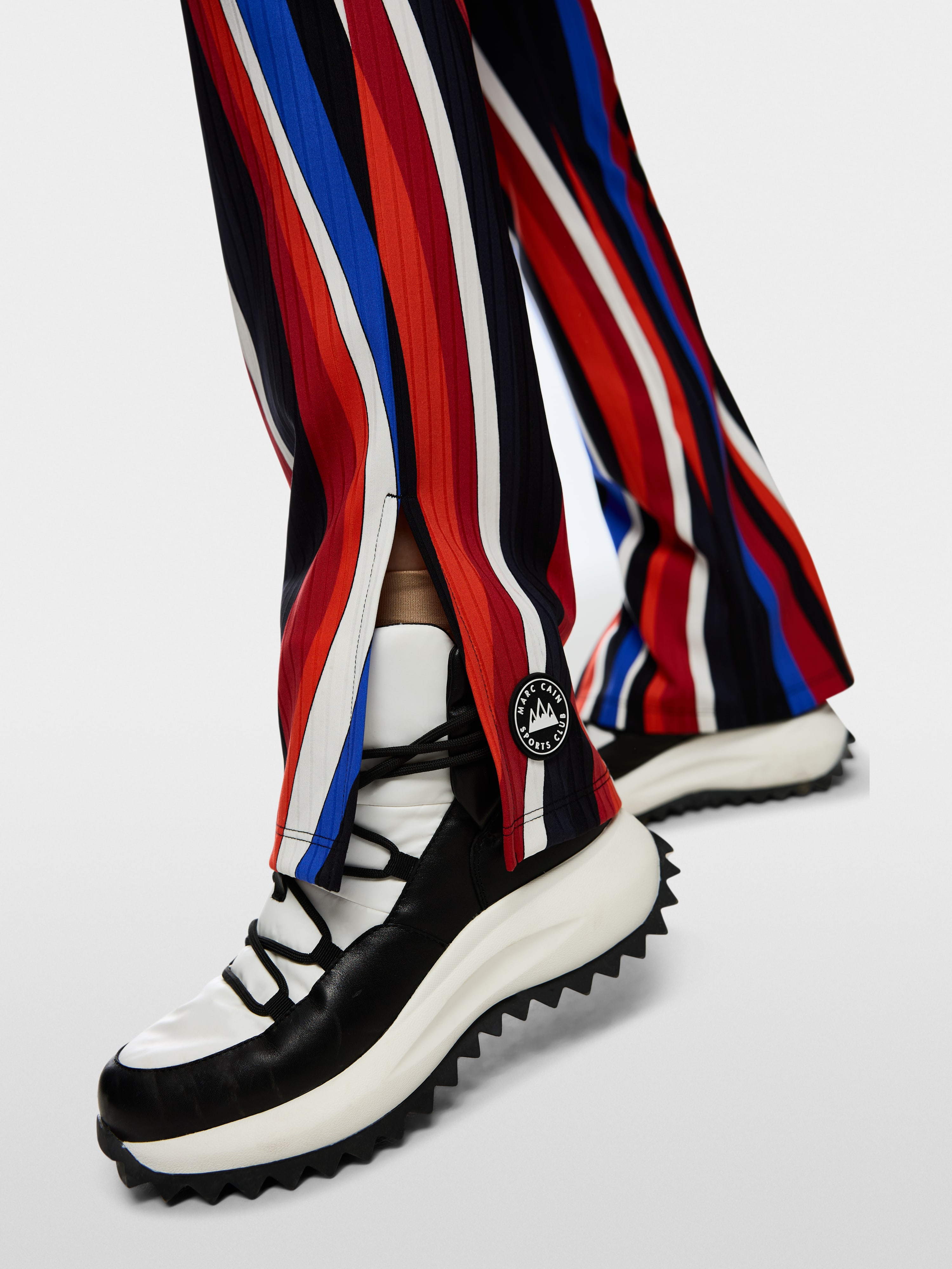 Marc Cain FATSA trousers in retro wave pattern