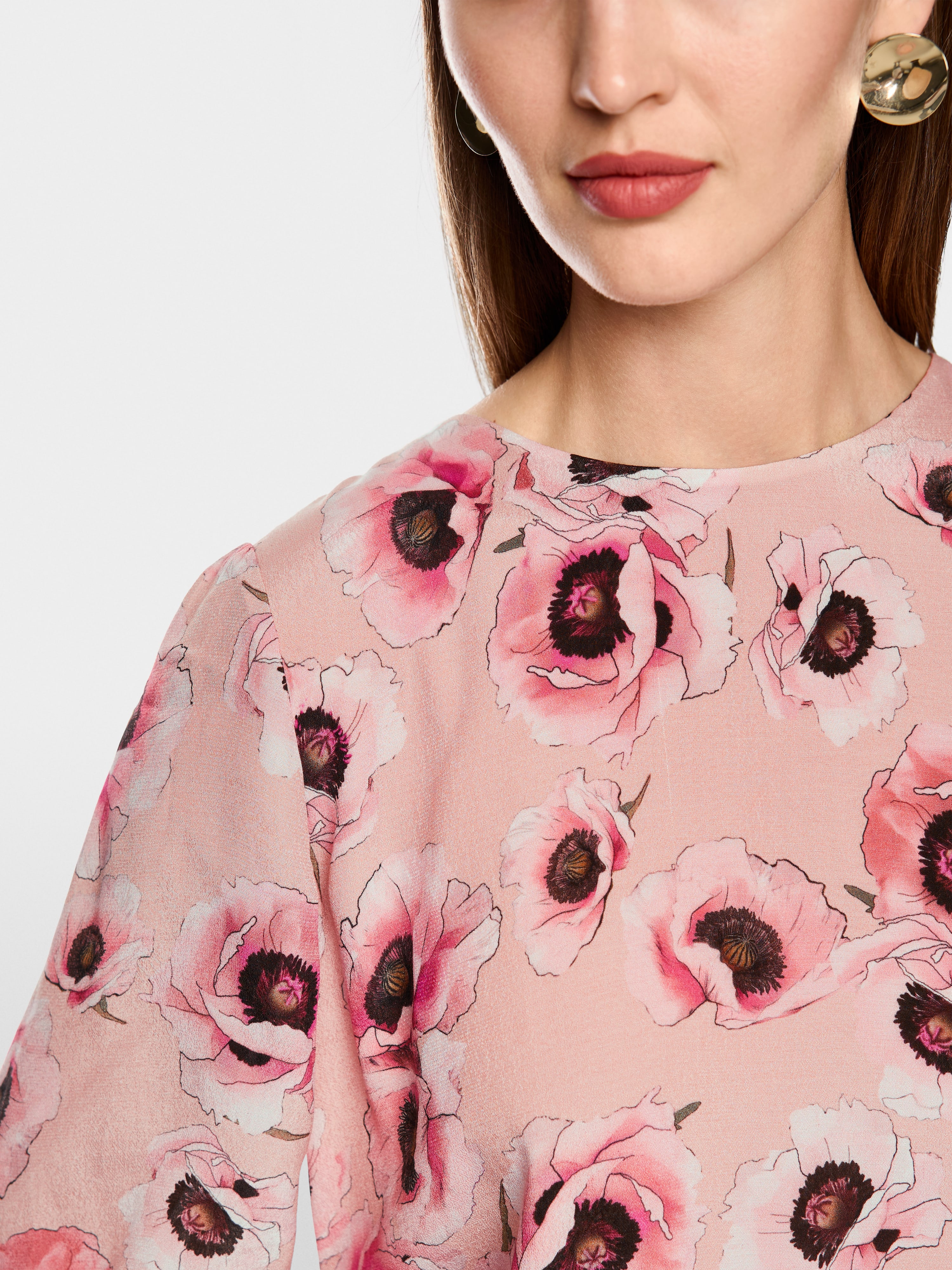 Marc Cain Blouse shirt with floral pattern