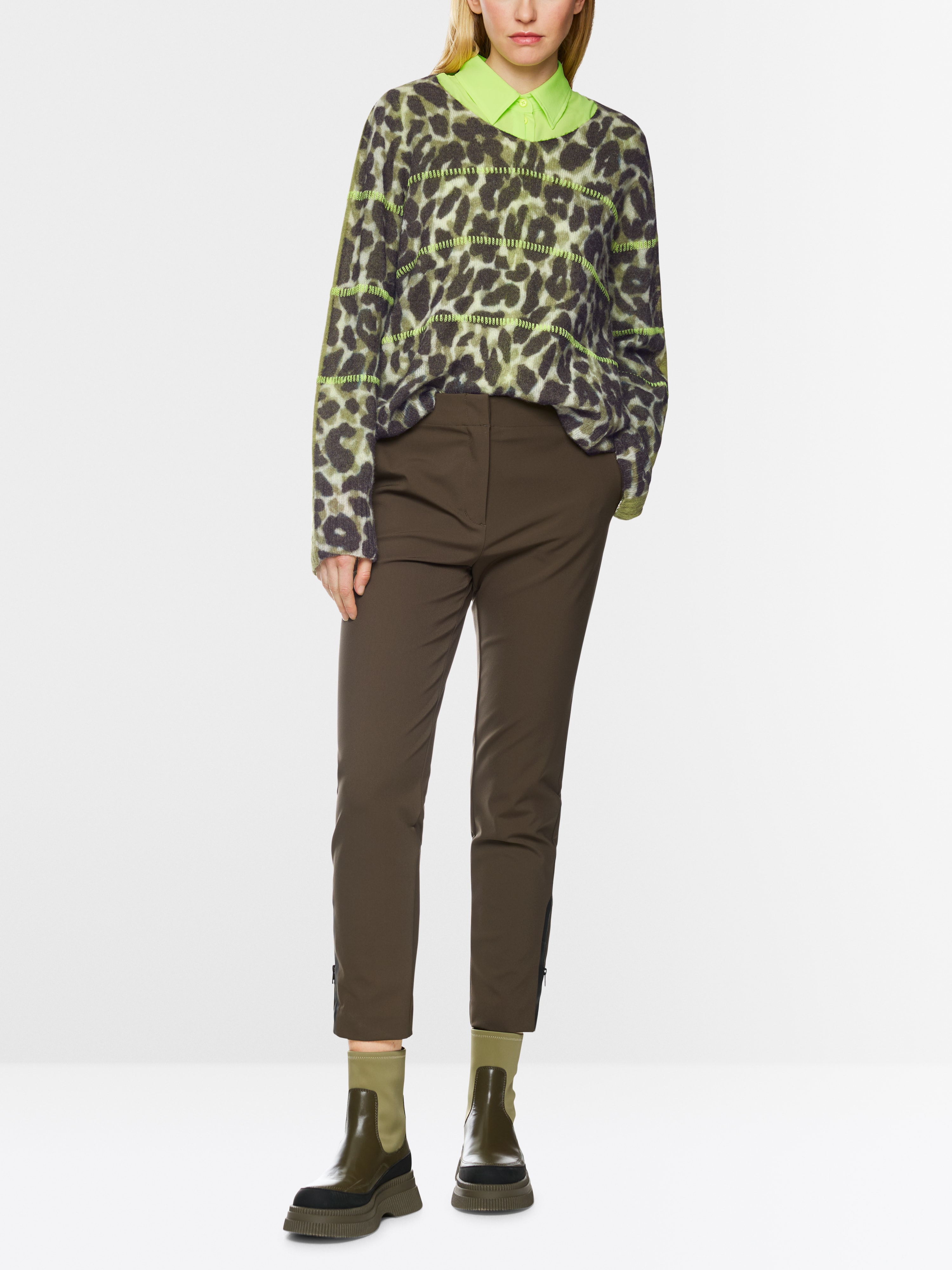 Marc Cain Knitted in Germany fine leo jumper