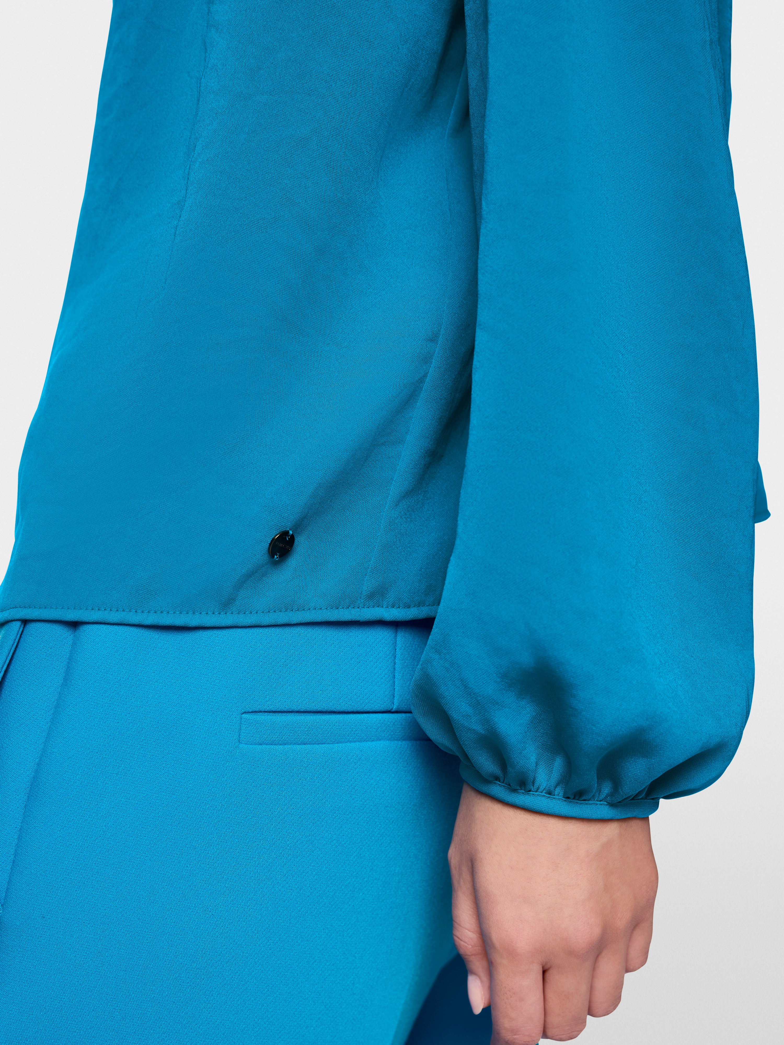 Marc Cain Rethink Together stand-up collar blouse