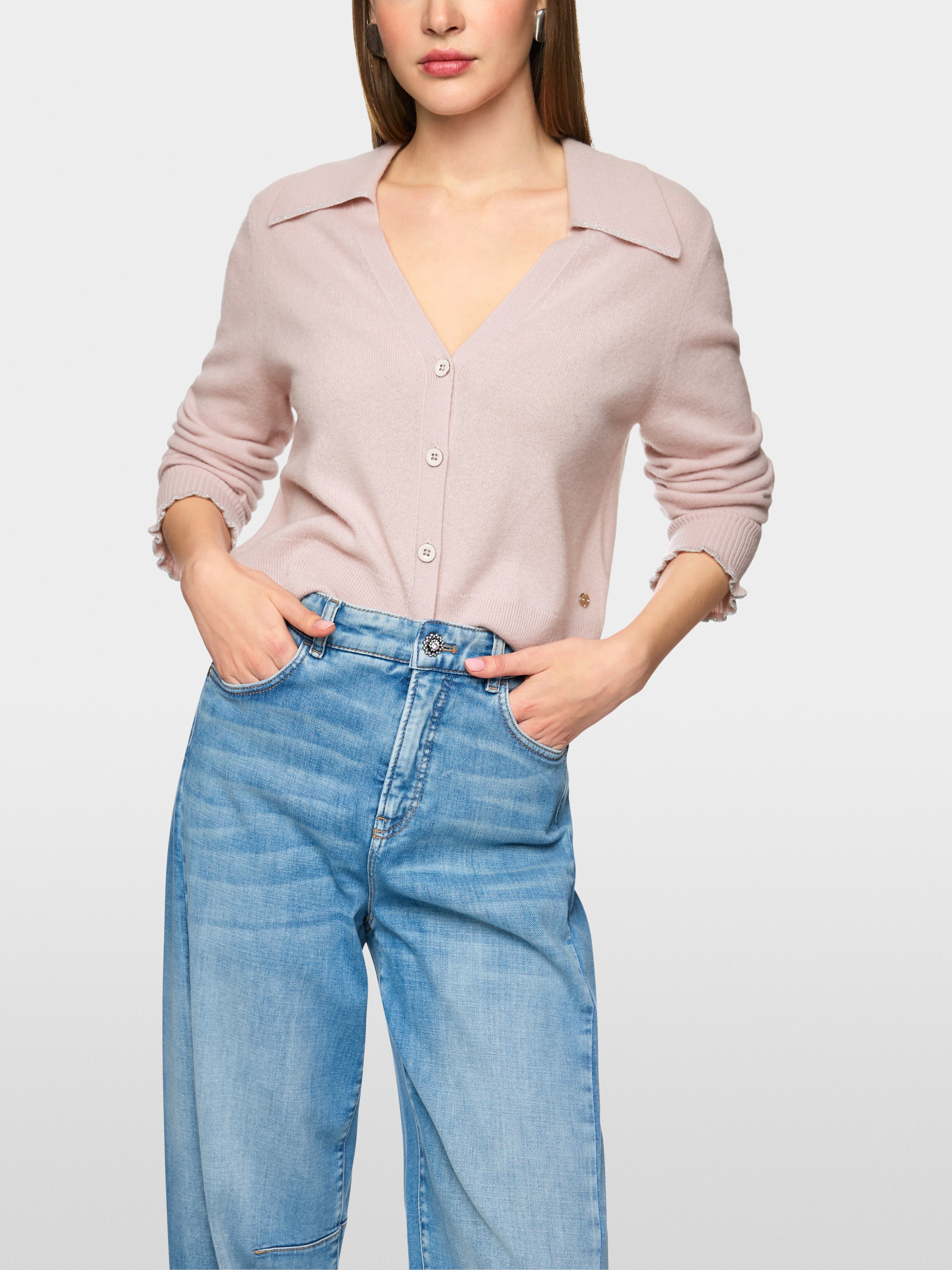 Marc Cain Cropped cashmere cardigan