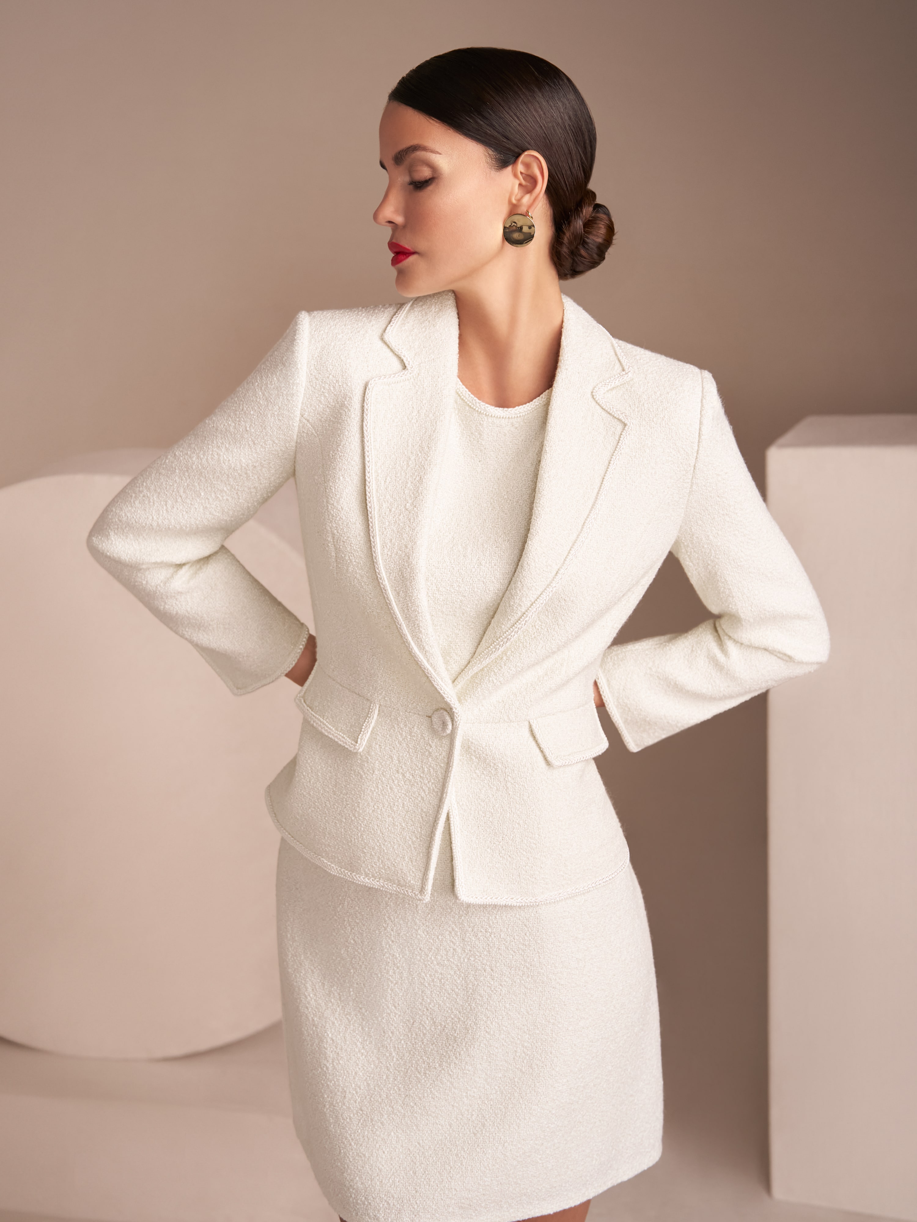 Marc Cain Elegant bouclé blazer