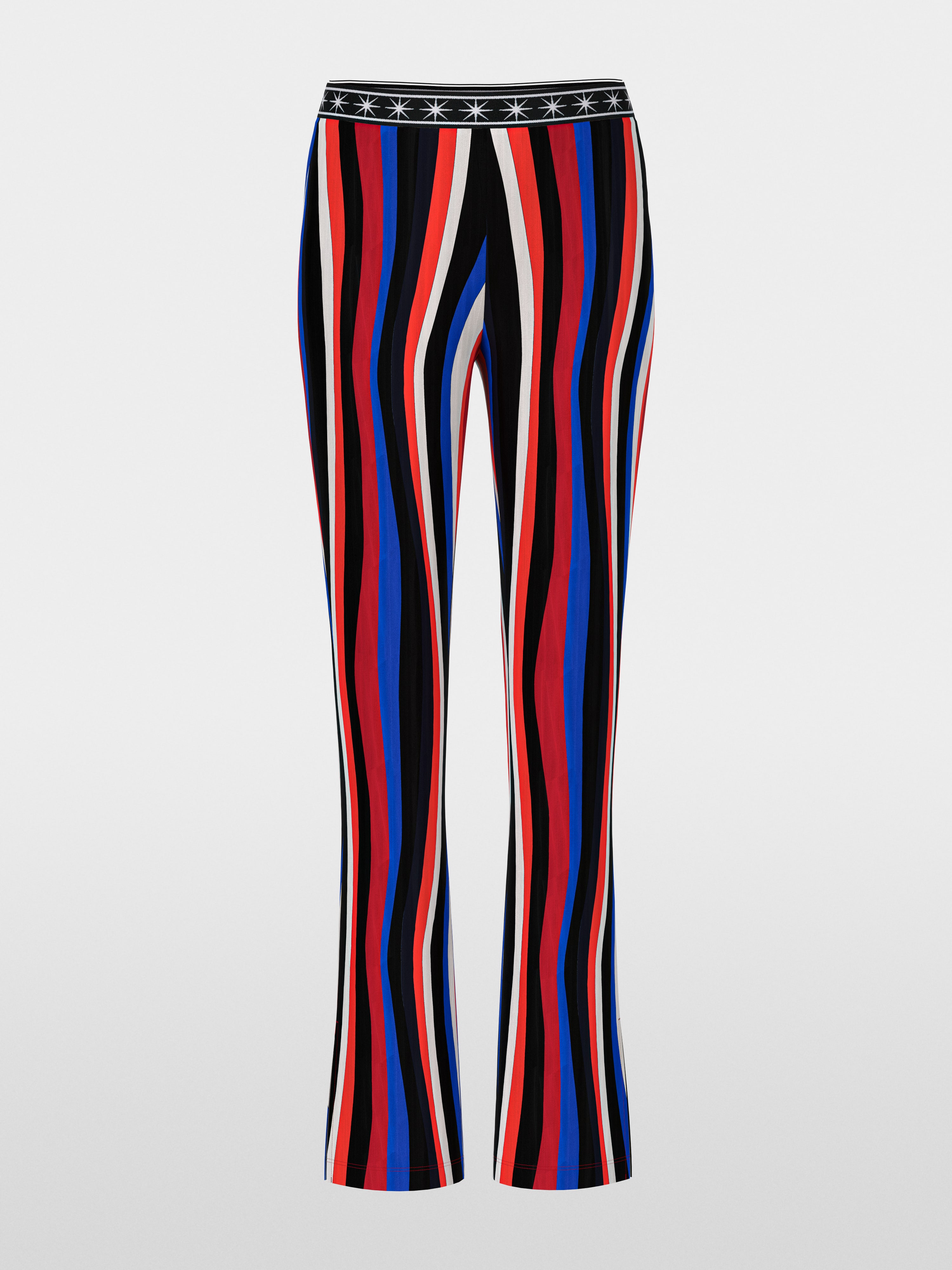 Marc Cain FATSA trousers in retro wave pattern