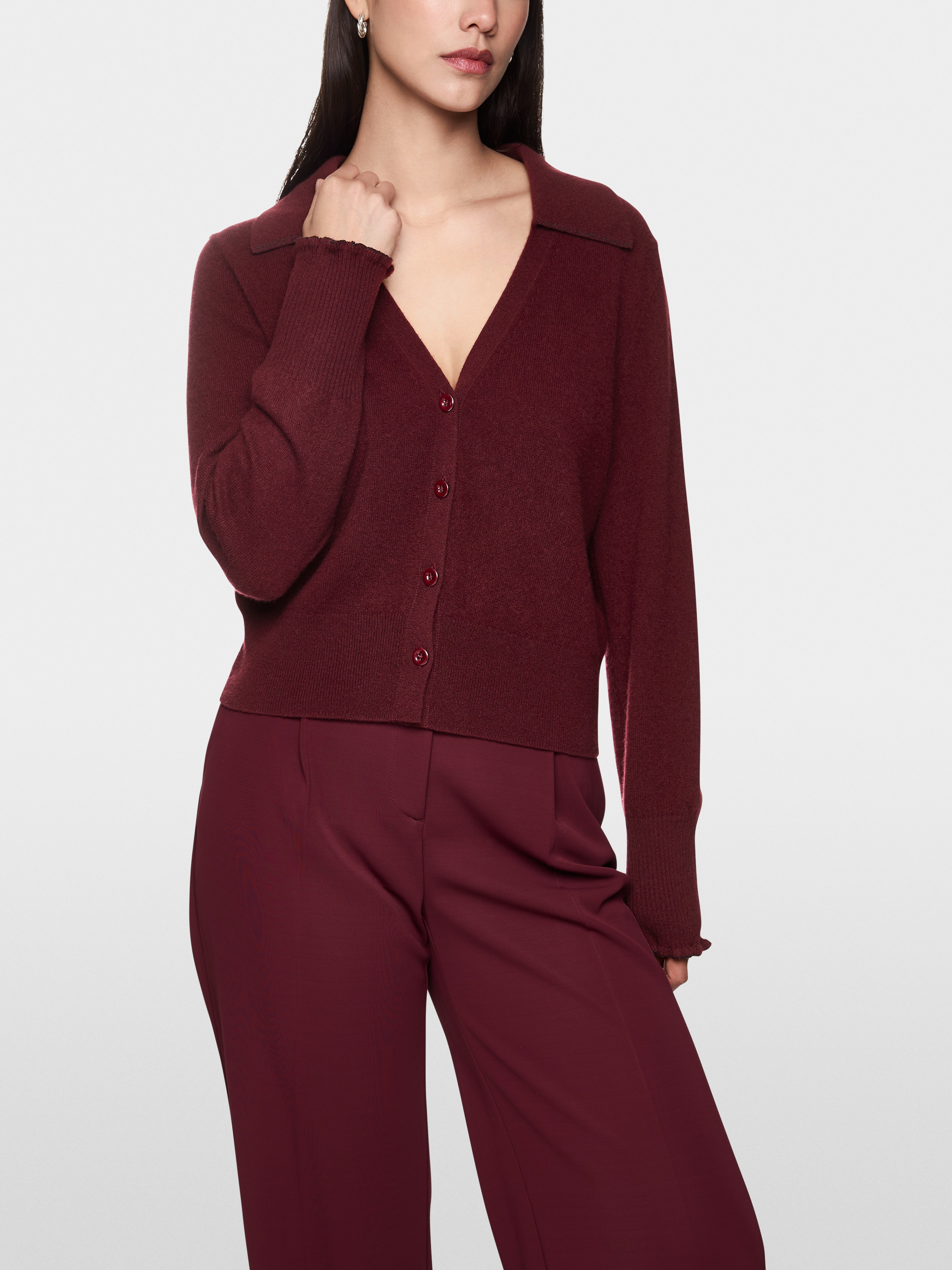Marc Cain Cropped cashmere cardigan
