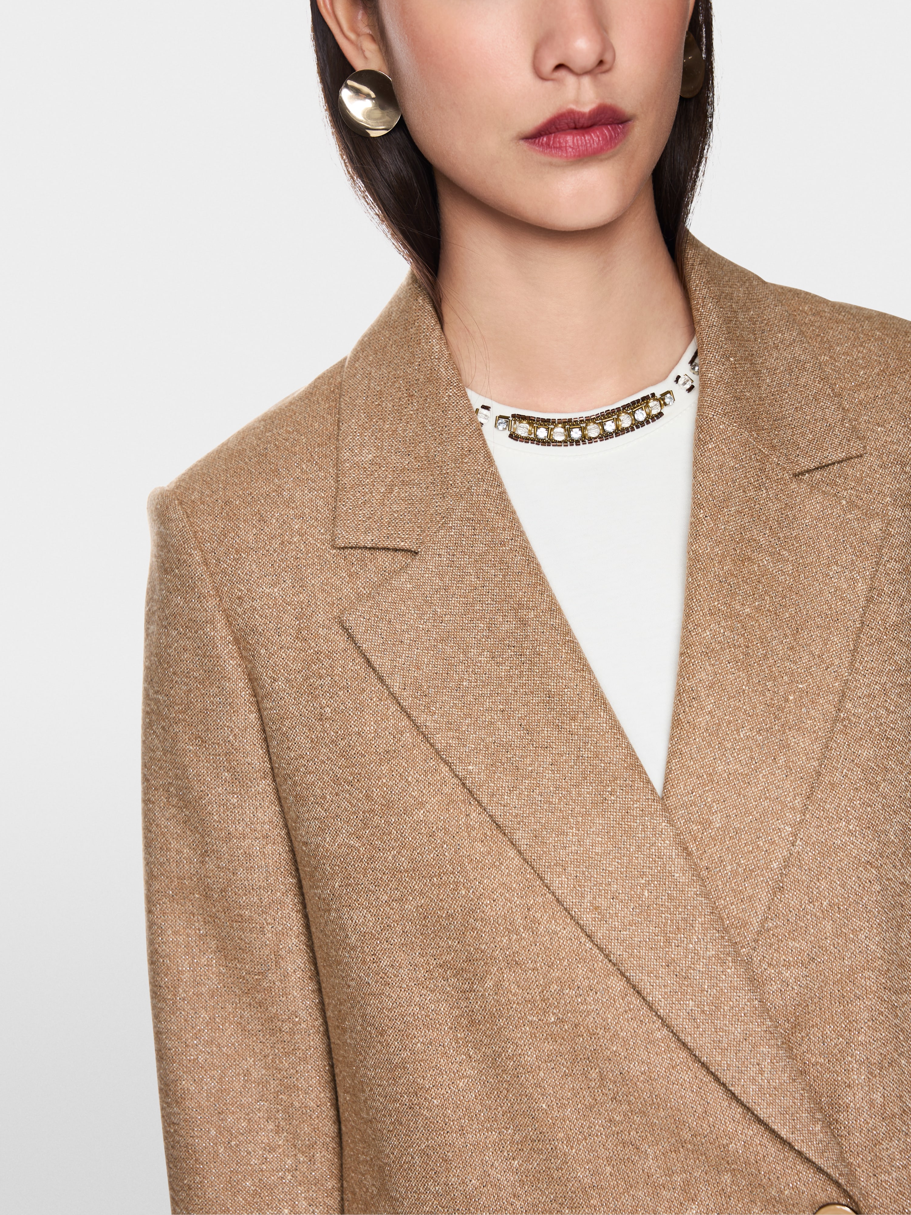 Marc Cain Luxurious blazer with glitter effect
