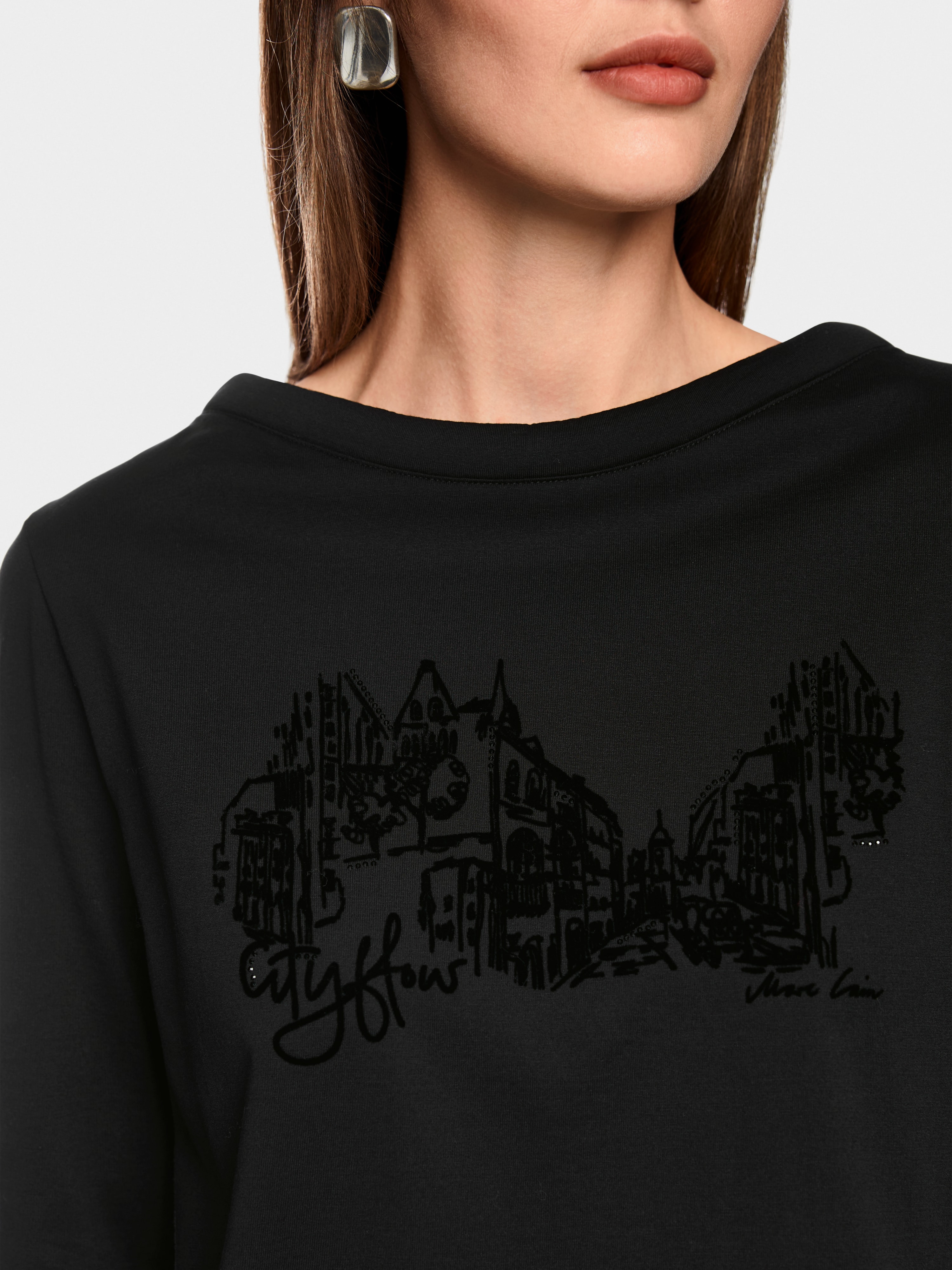 Marc Cain T-shirt made from organic cotton