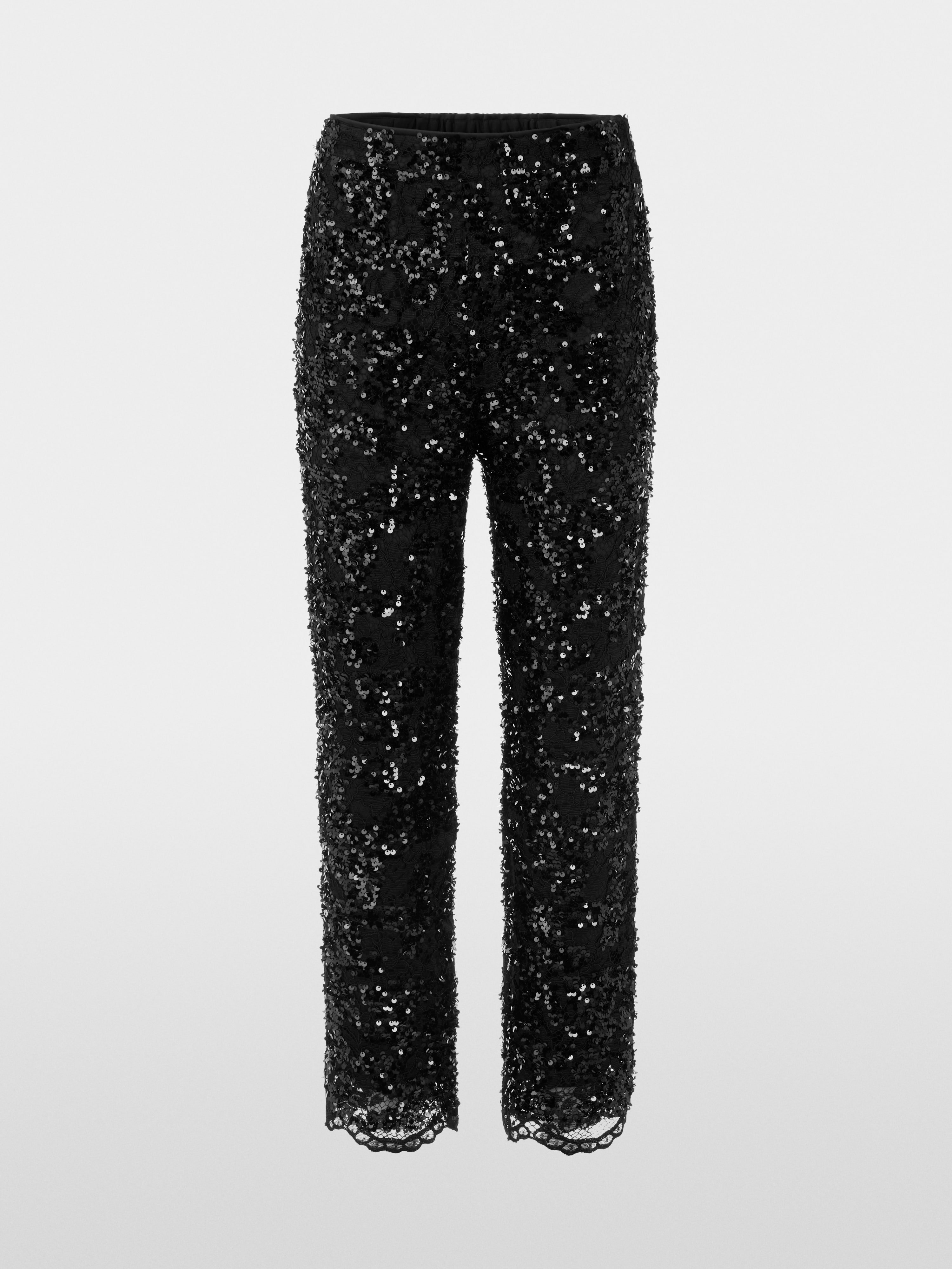 Marc Cain FRIA trousers with sequins and lace