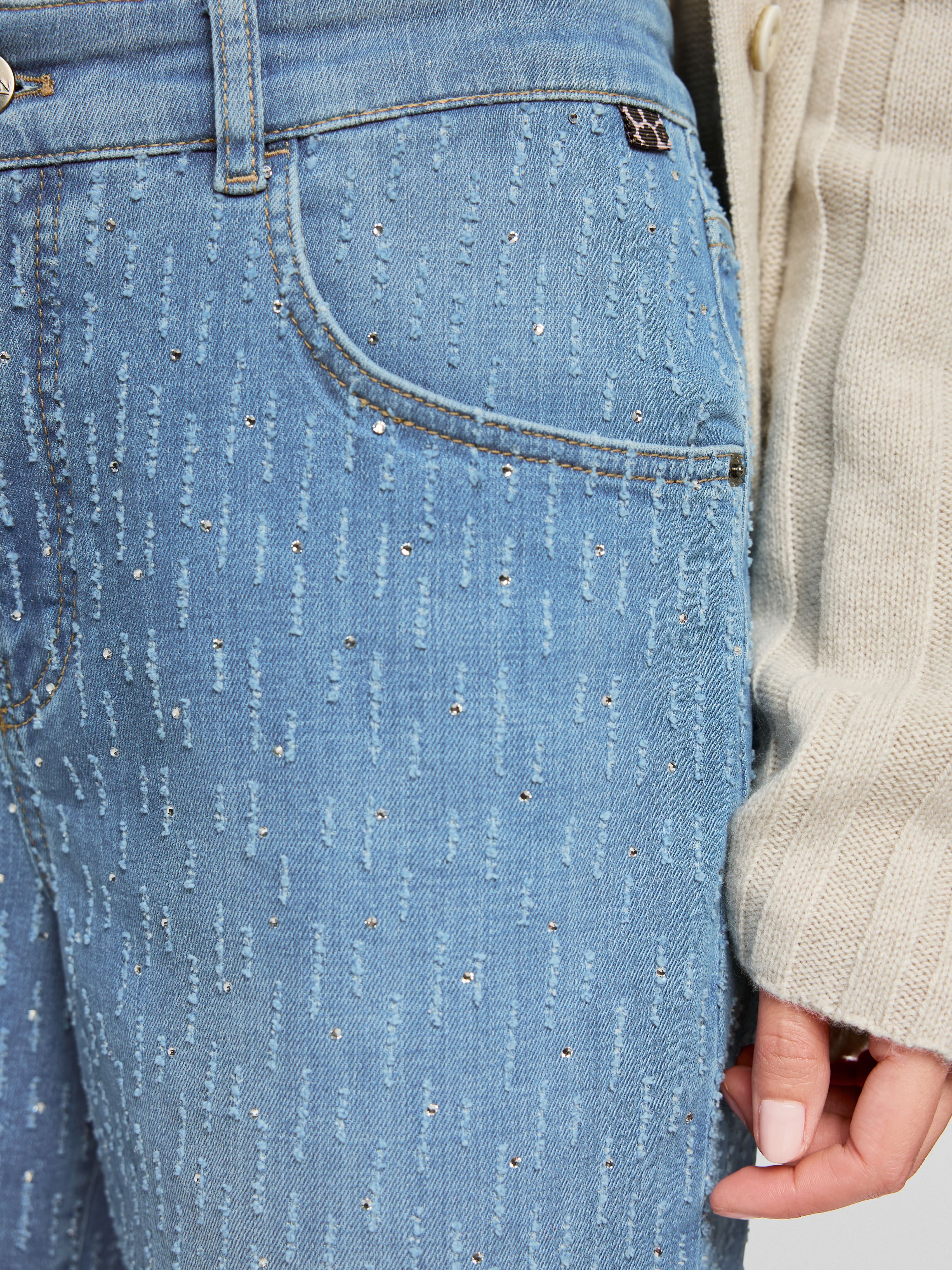 Marc Cain ROHA bouclé-look jeans