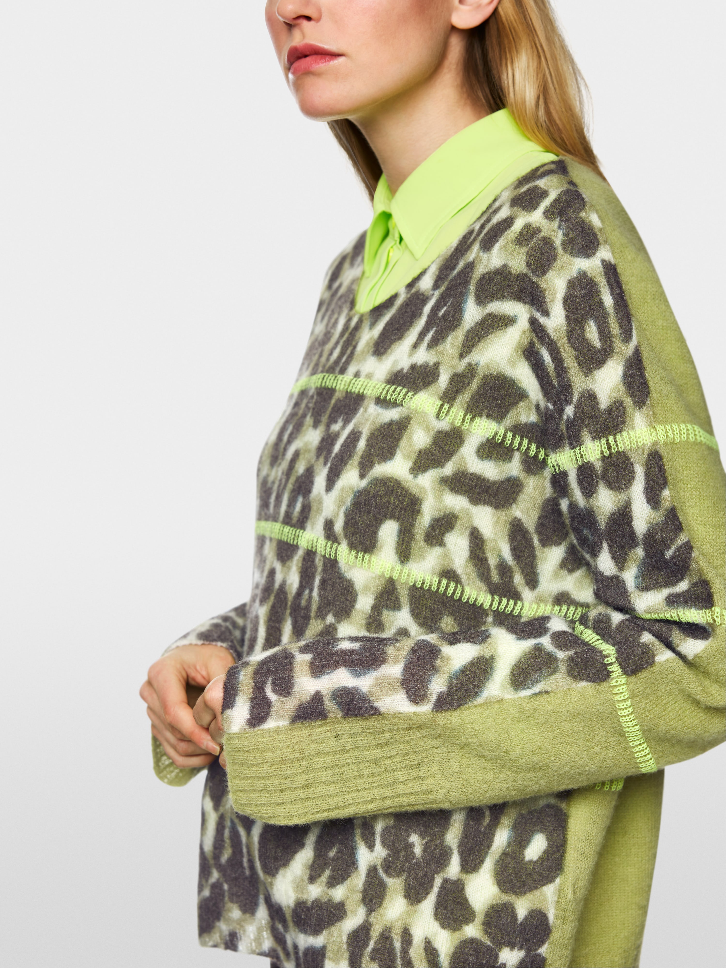Marc Cain Knitted in Germany fine leo jumper