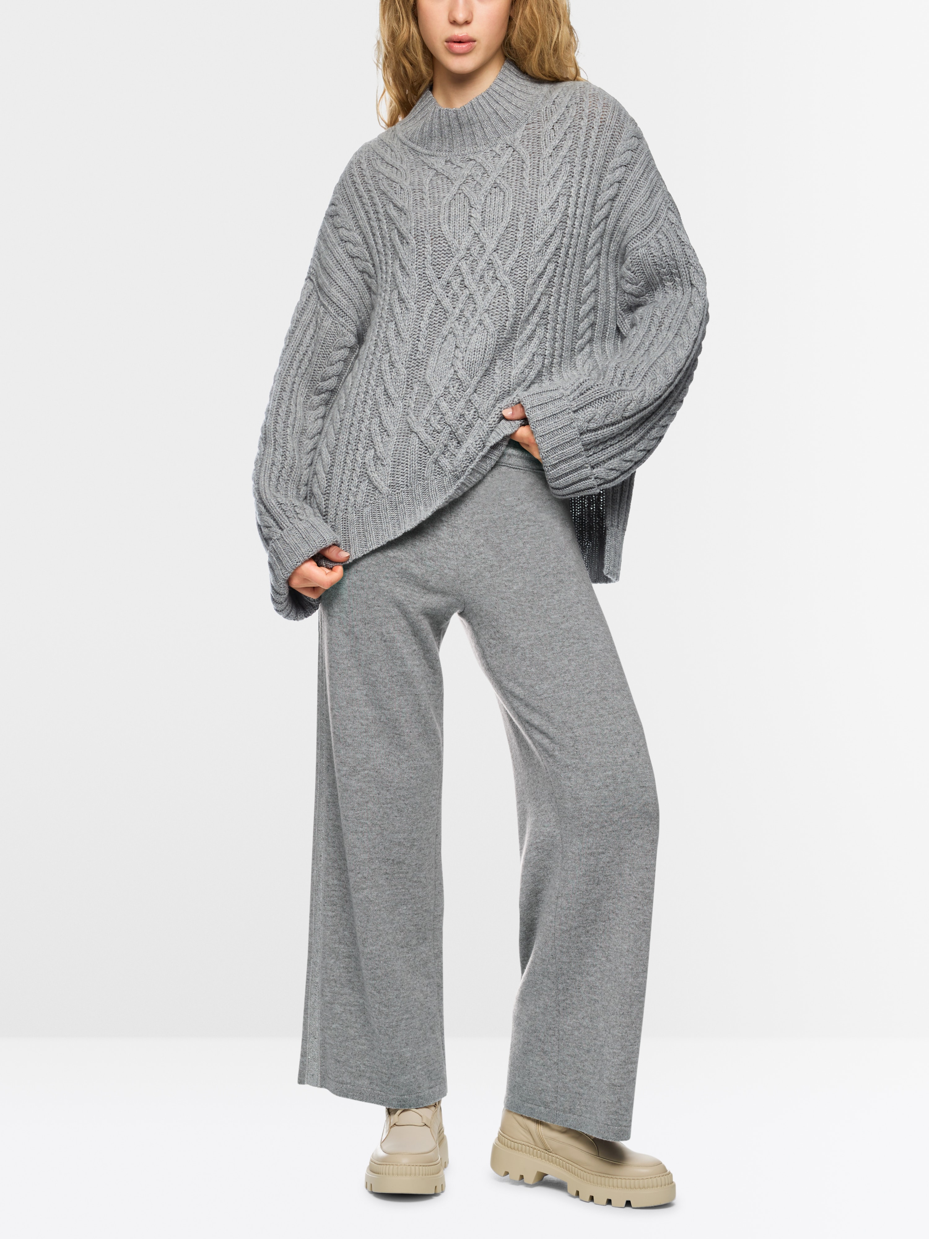 Marc Cain Knitted in Germany cable-knit jumper