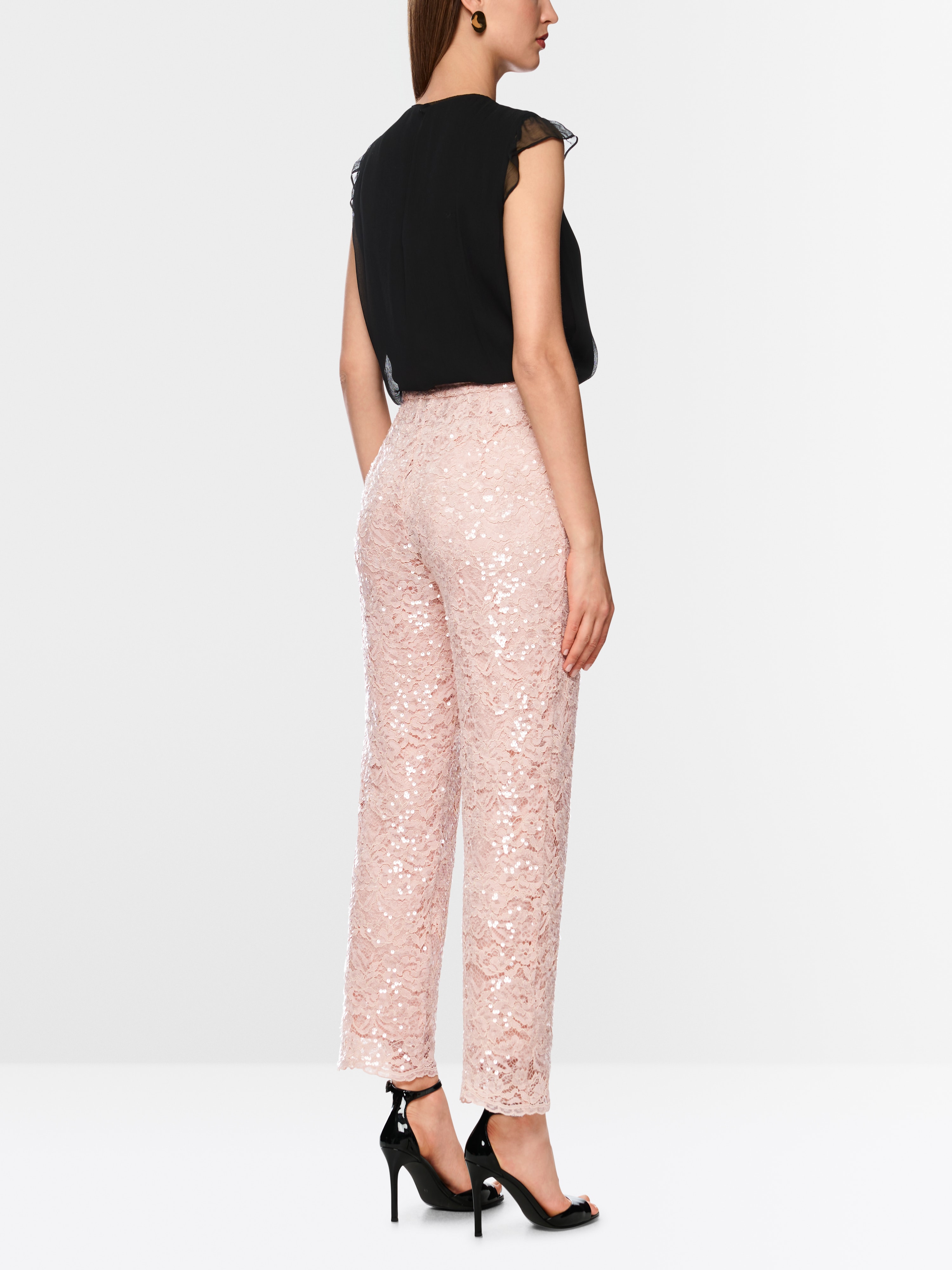Marc Cain FRIA trousers with sequins and lace