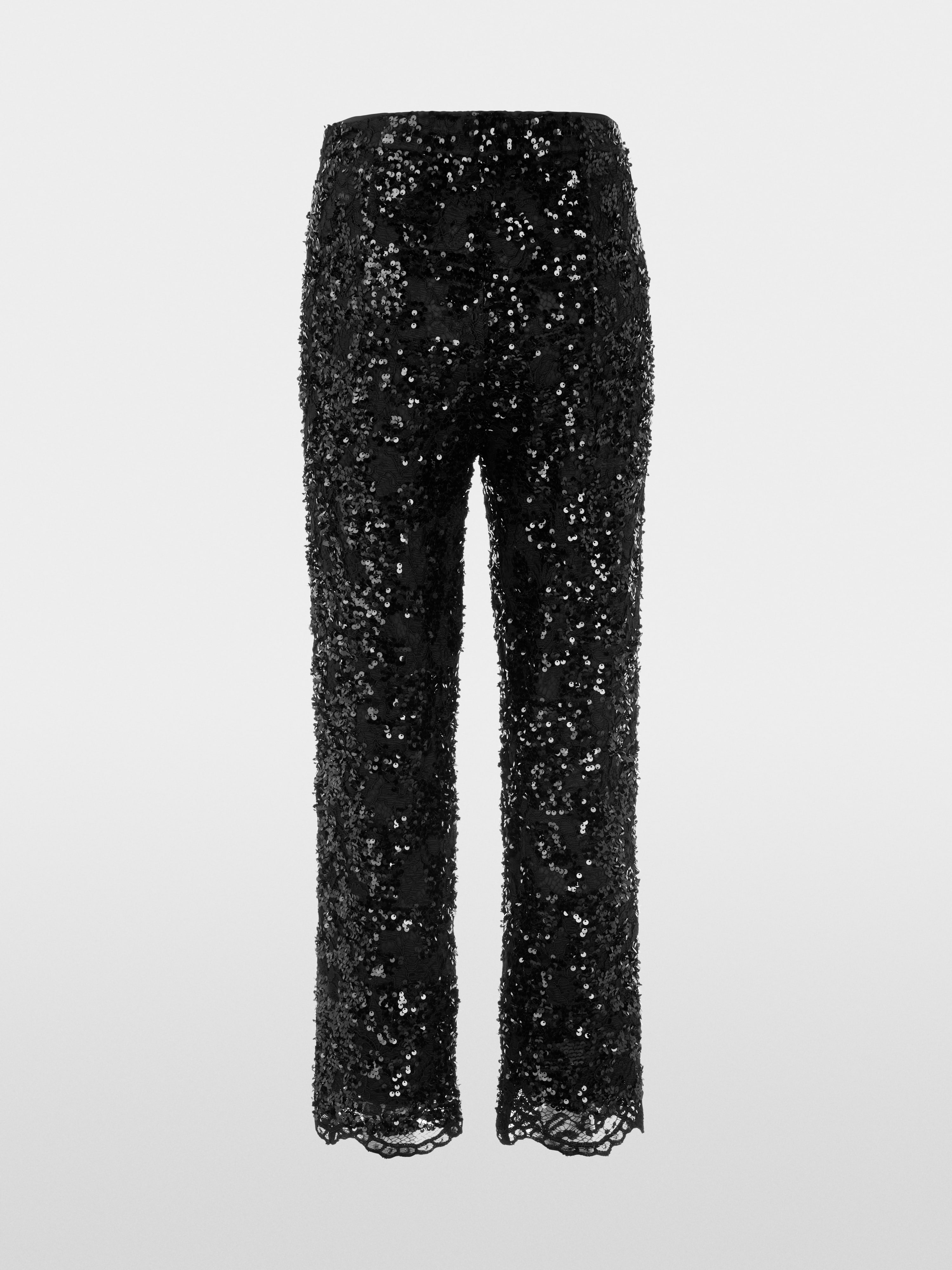 Marc Cain FRIA trousers with sequins and lace