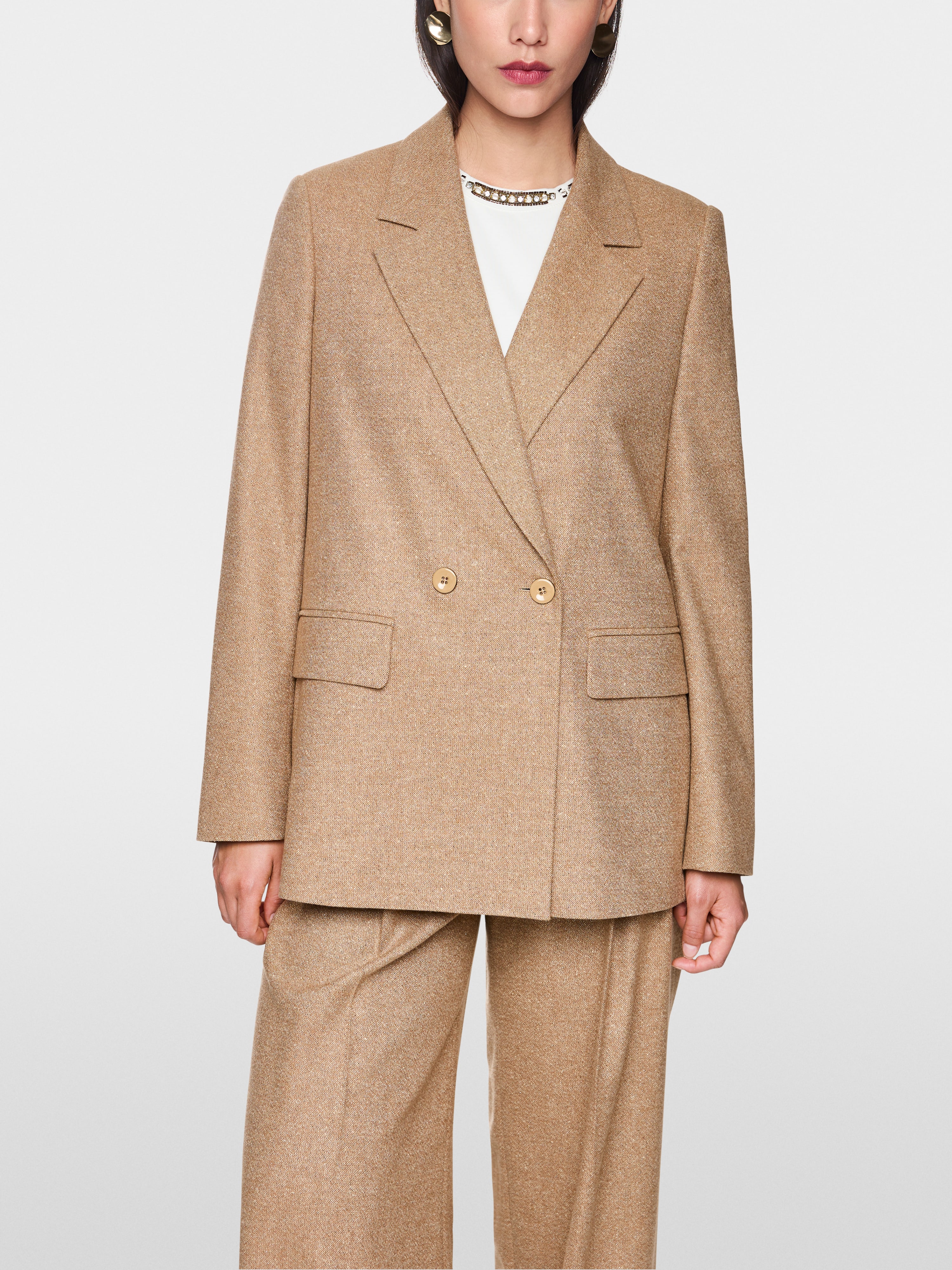 Marc Cain Luxurious blazer with glitter effect