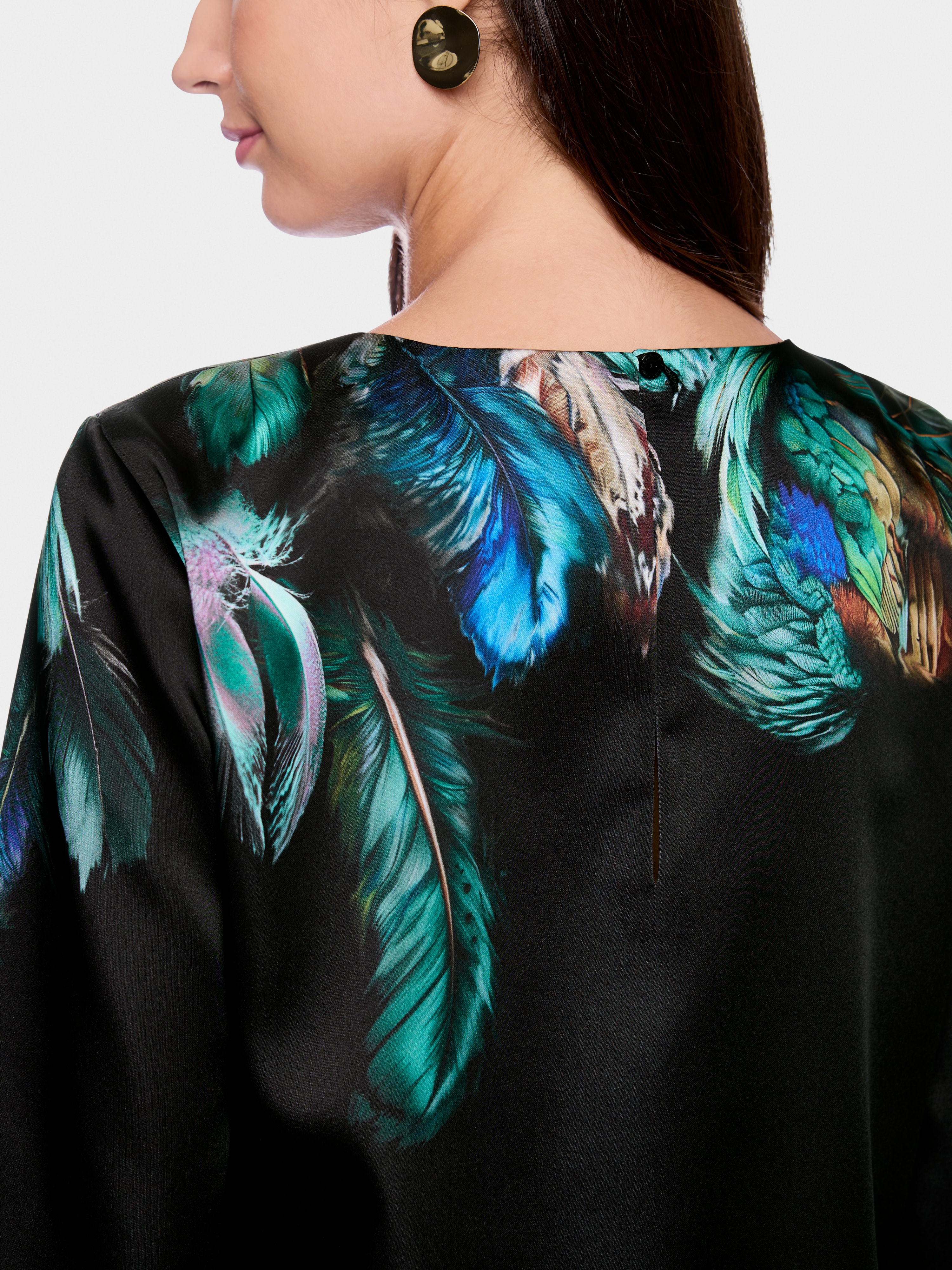 Marc Cain Dress with feather print