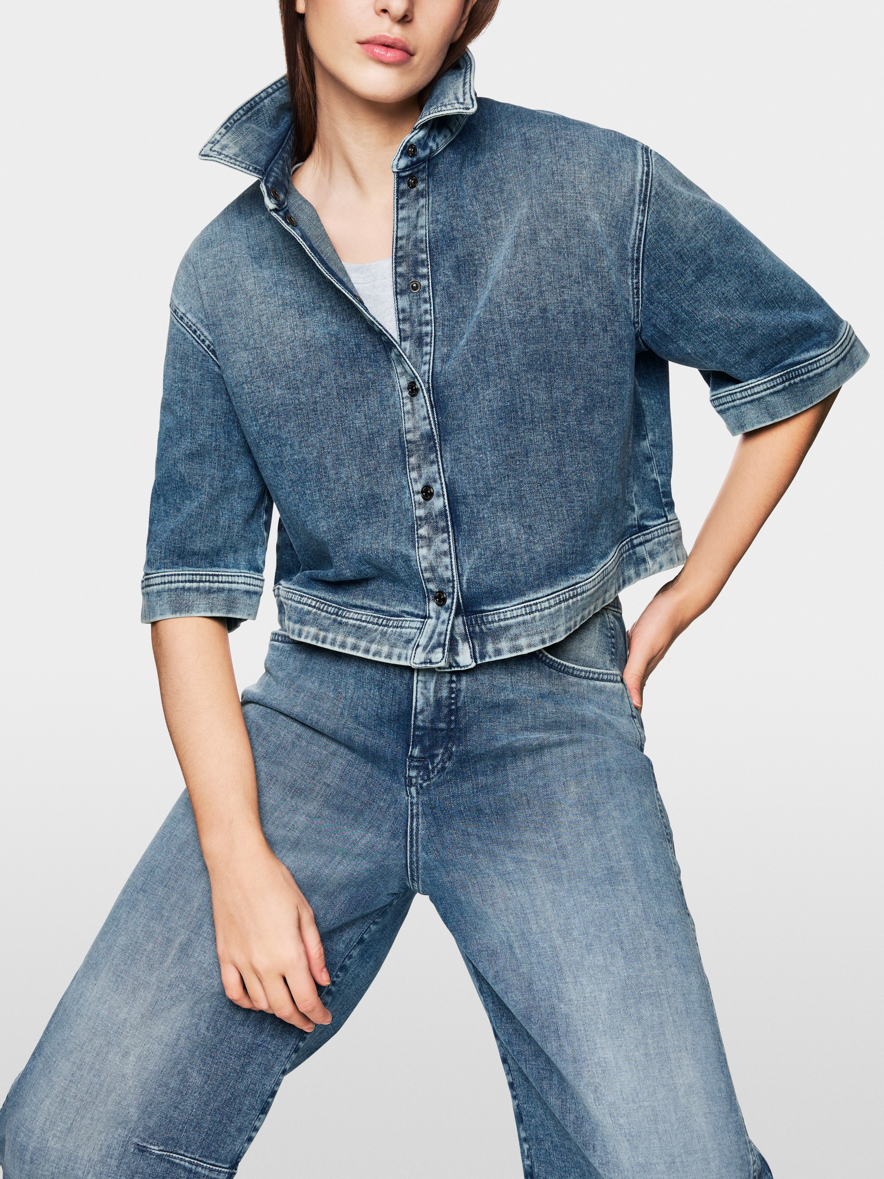 Marc Cain Rethink Together denim blouse