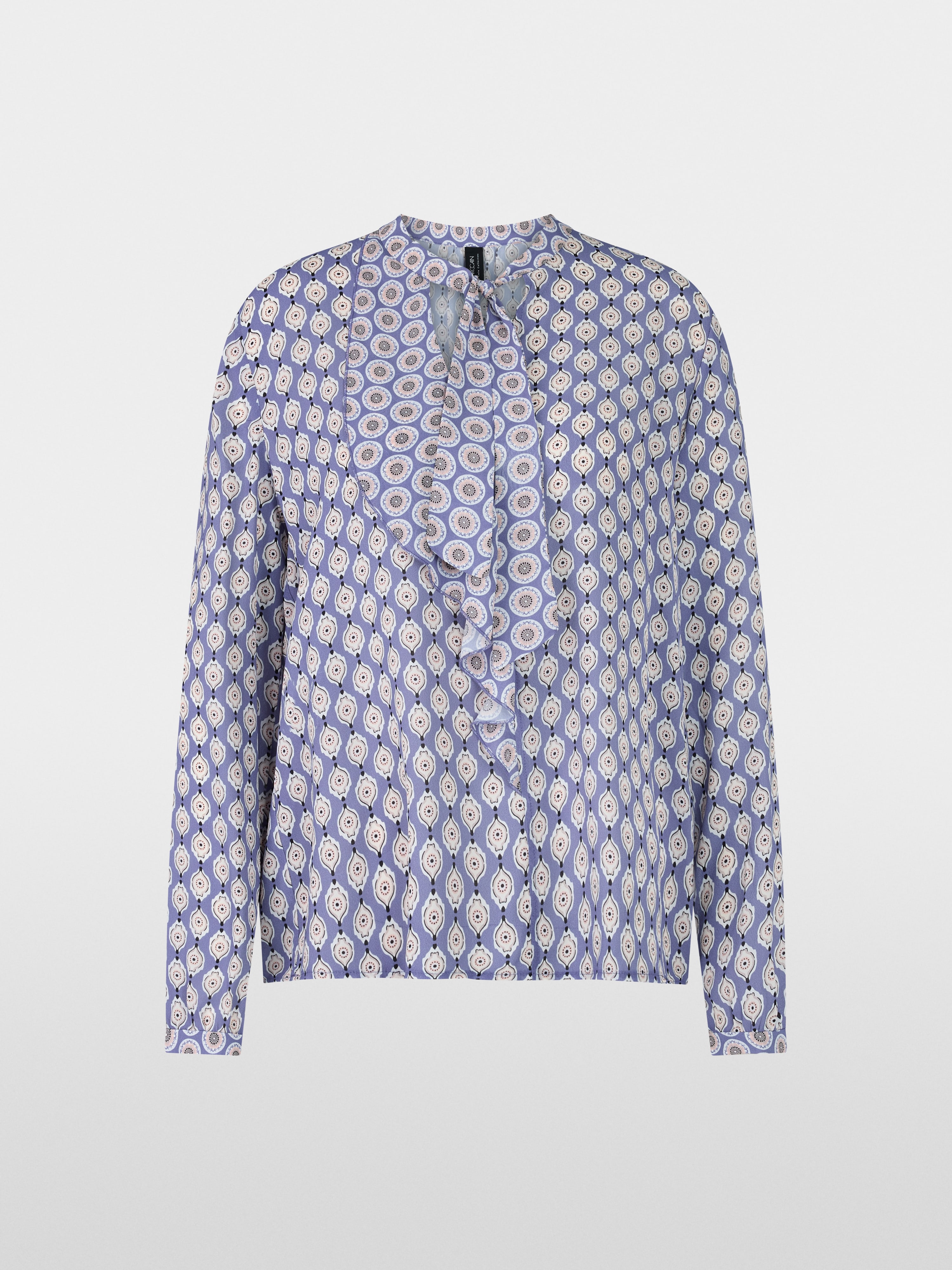 Marc Cain Airy bow blouse with flounce