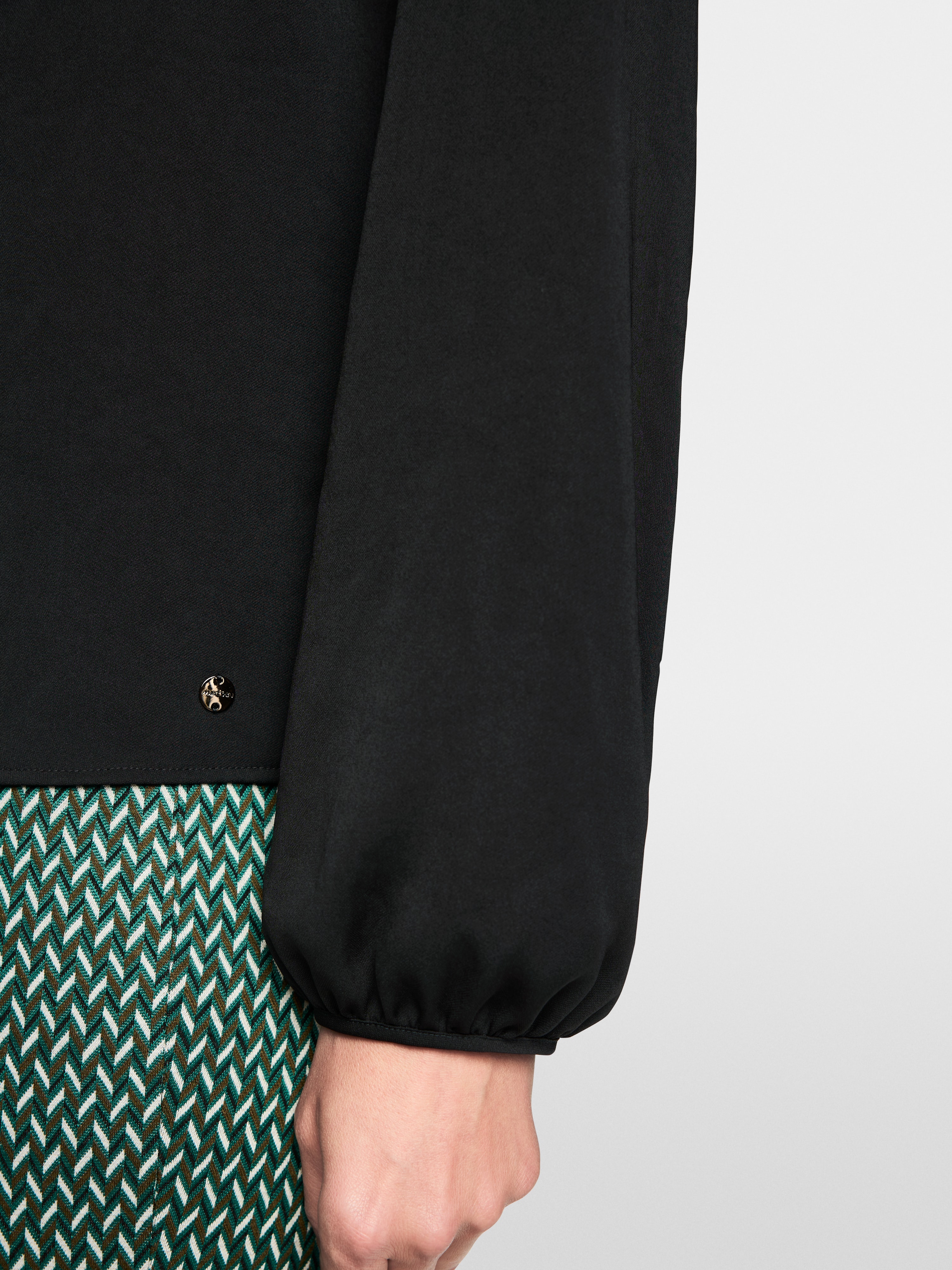 Marc Cain Rethink Together stand-up collar blouse